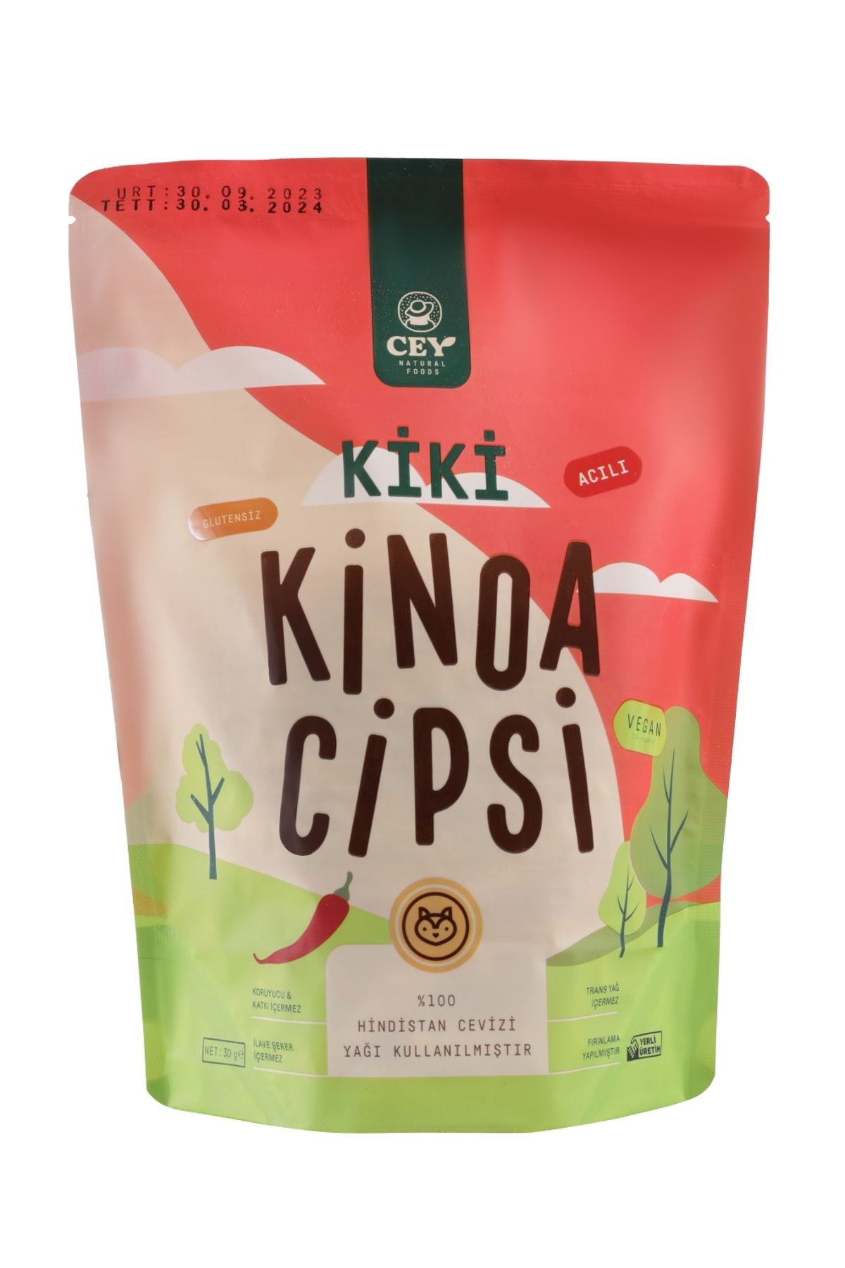 Cey Natural Foods Kiki Acılı Kinoa Cipsi 30 g