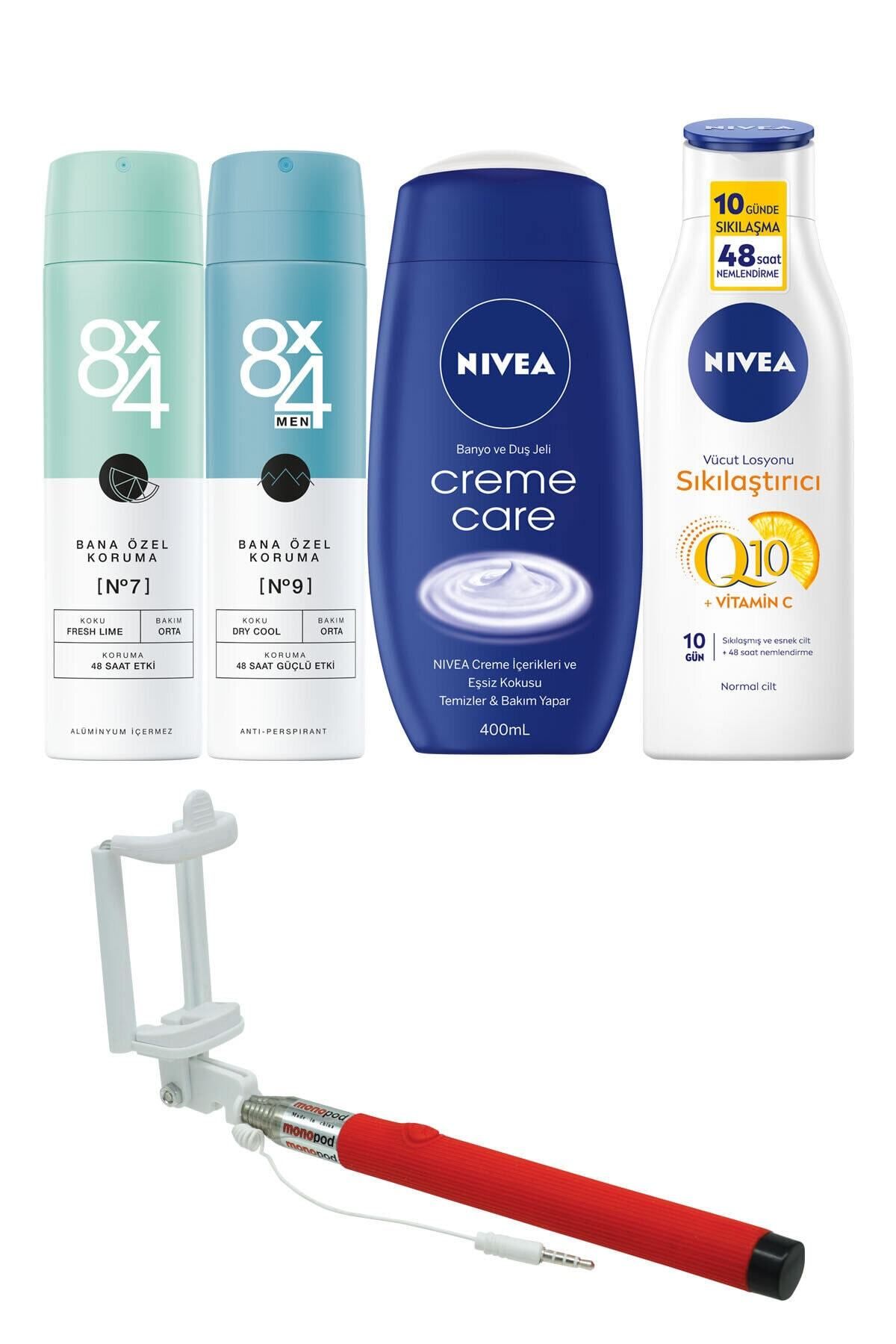 NIVEA Duş Jeli - Vücut Losyonu ve Deodorant Set