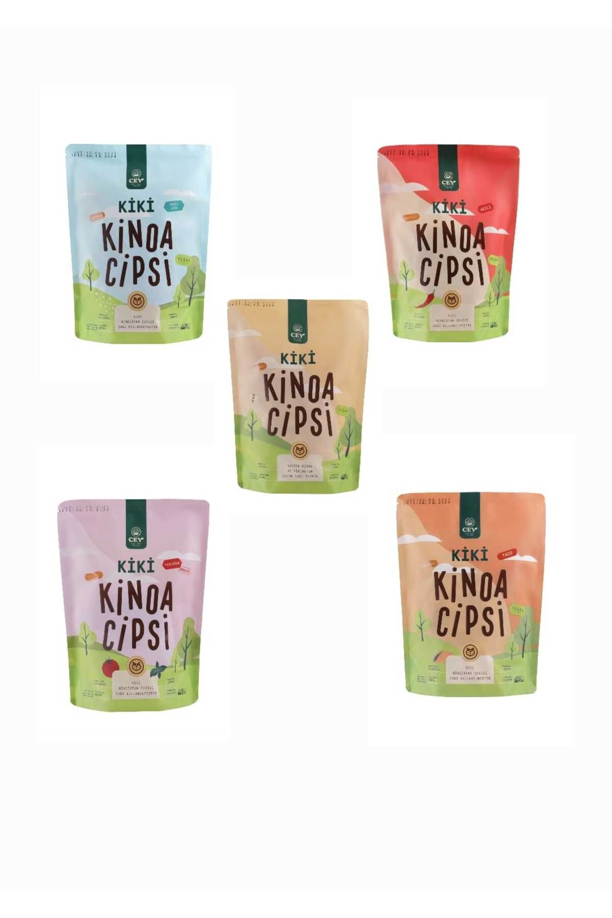 Cey Natural Foods Kiki Baharatlı Kinoa Cipsi 5'li Avantaj Paketi