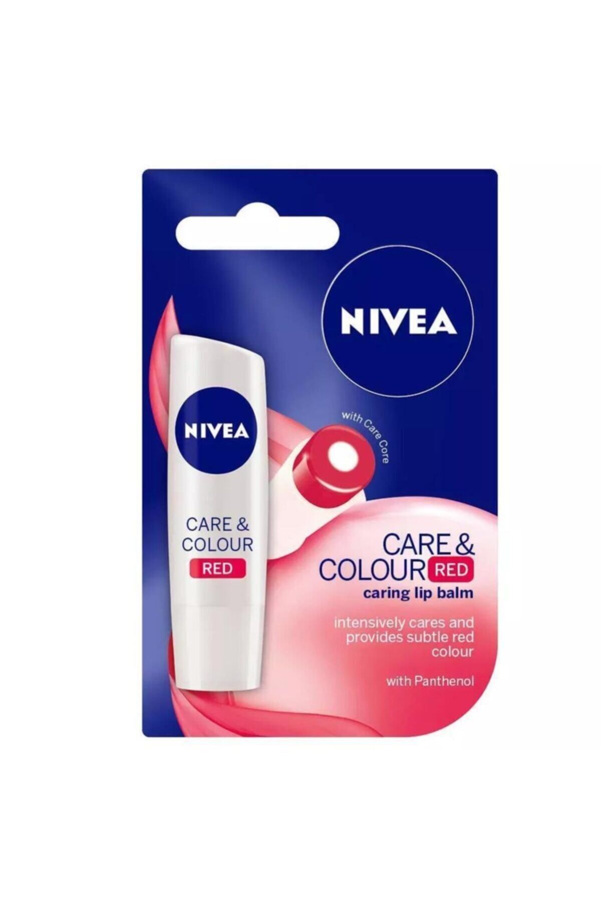 NIVEA Care&colour Nude Dudak Balmı Kırmızı 4,8 Gr D45909