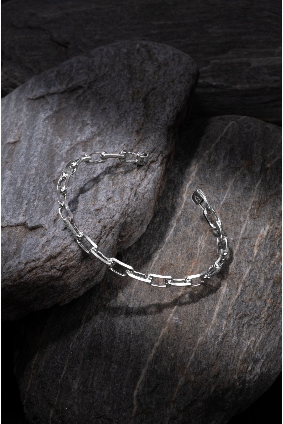 Atolyewolf Forsa Chain Bangle In Silver