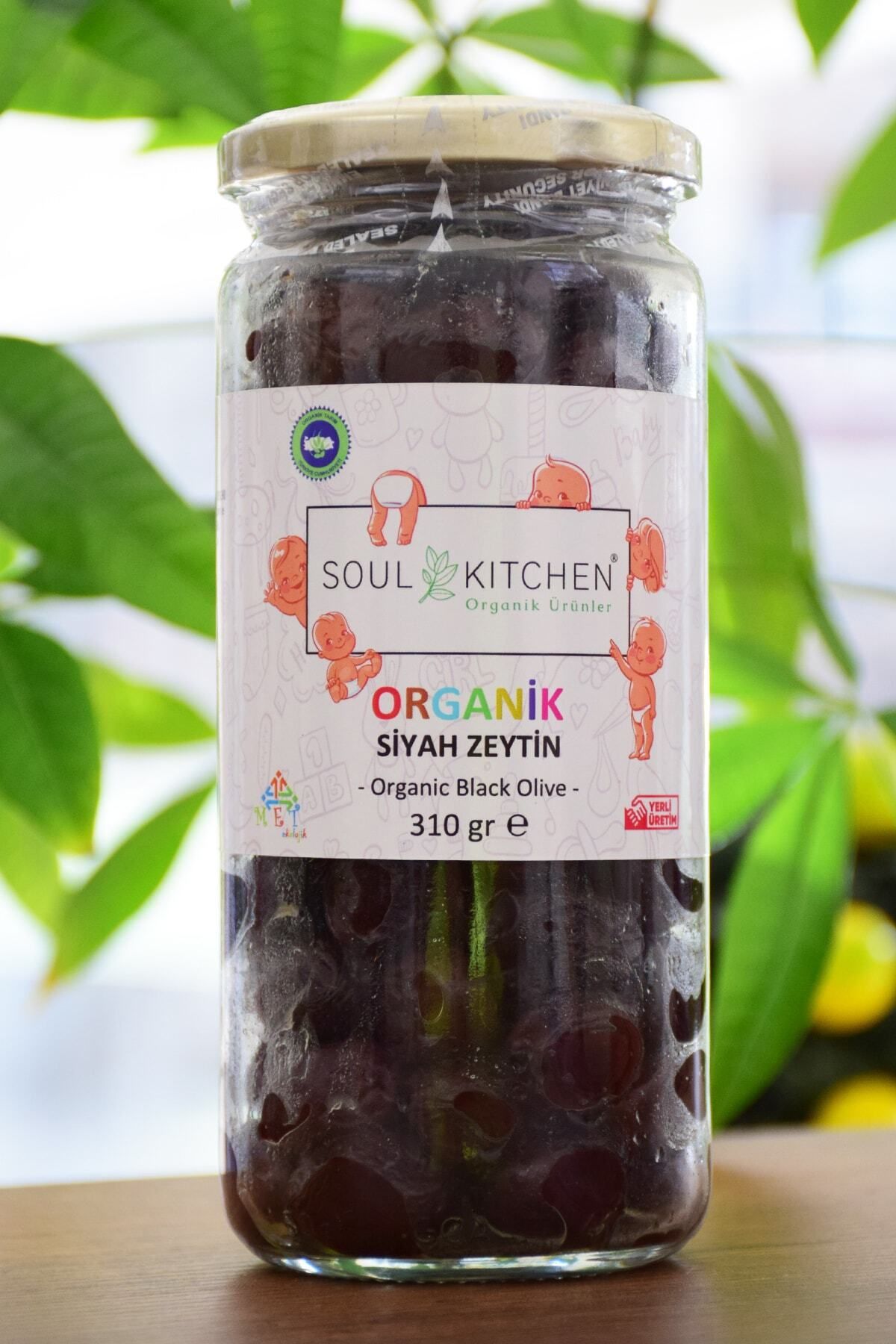 Soul Kitchen Organik Ürünler Organik Bebek Siyah Zeytin 310gr