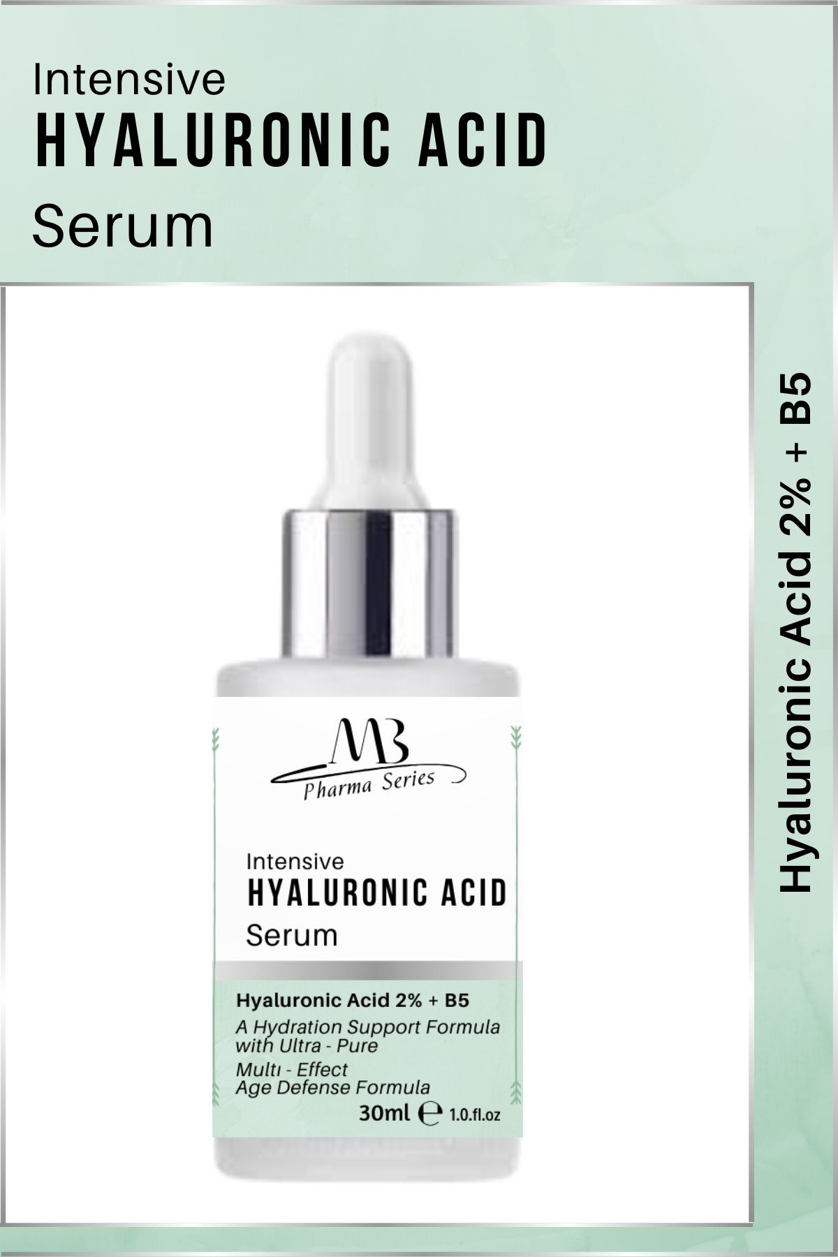 Minia Bahçe Bitki ve Sanat Atölyesi Hyalüronik Asit Nemlendirici Serum - Hyaluronic Acid 2% B5 30 ml