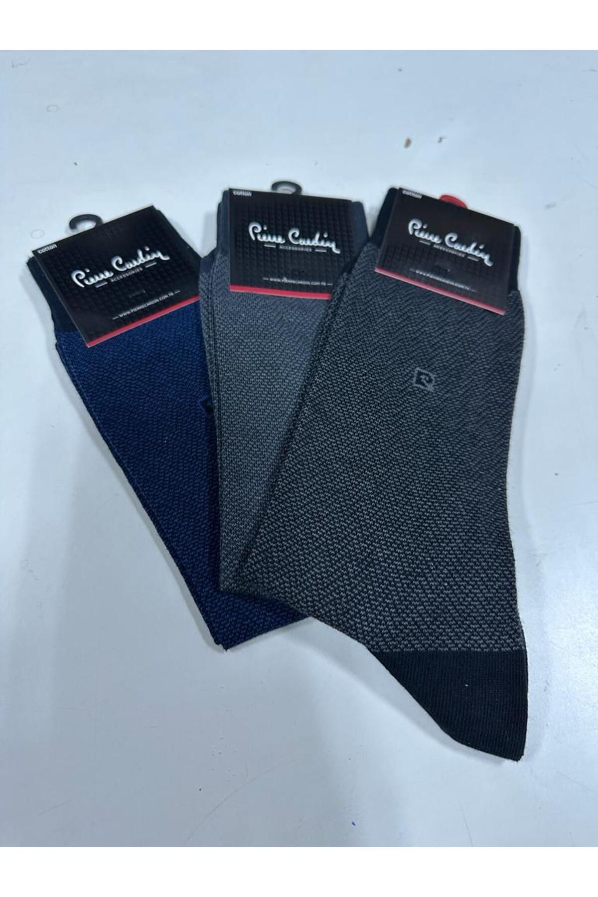Pierre Cardin new 3 Lü flat pamuk yeni model erkek çorap