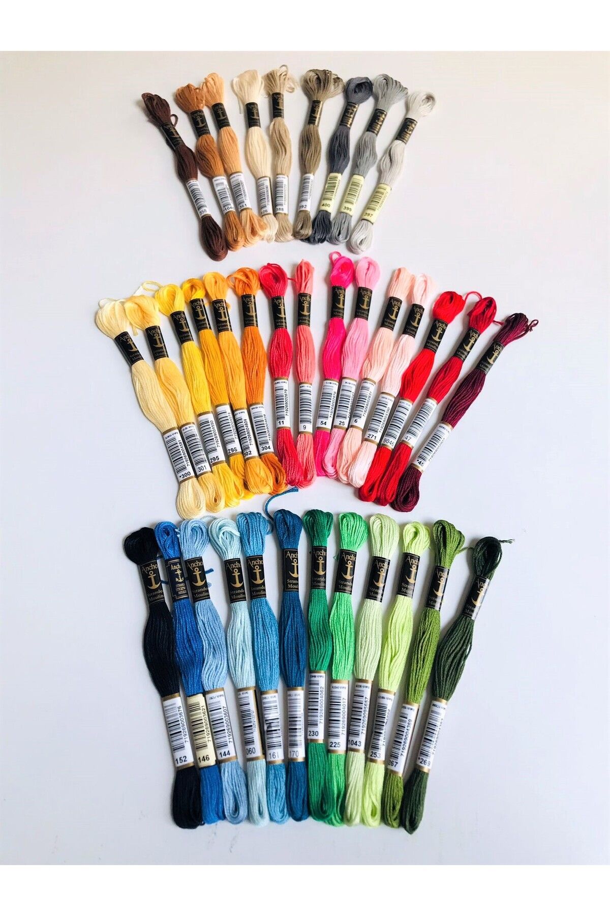 Anchor Muline En Çok Kullanılan 36 Renk Nakış İpliği Seti