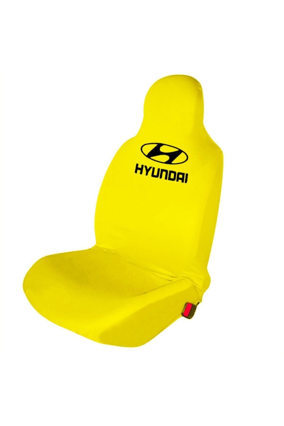 Hyundai Elentra Sarı Araç Koltuk Servis Kılıfı Ön Ve Arka 4 Parça Takım, Otomobil Penye Kılıf