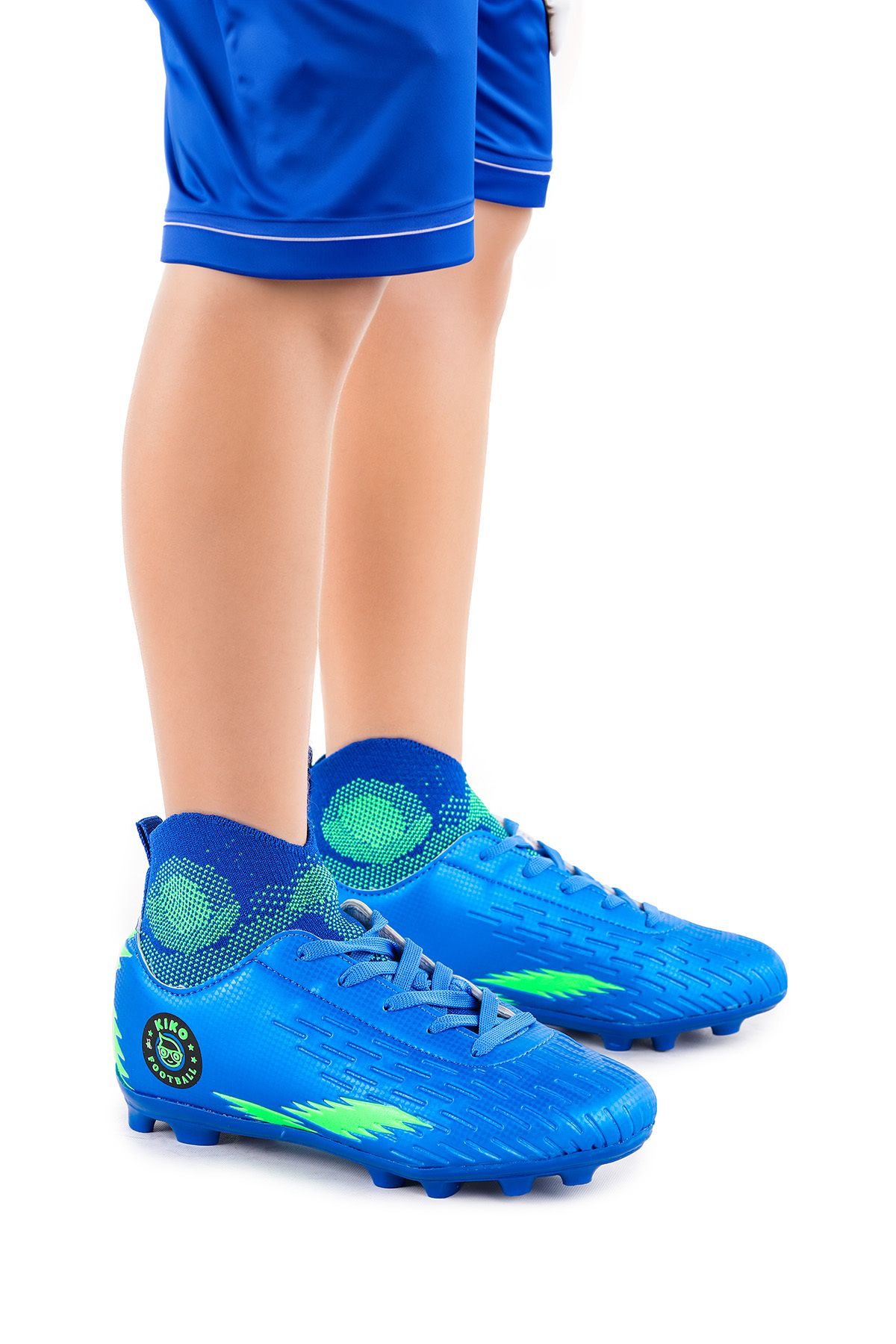 Kiko Kids Boğazlı Krampon Çim Saha Erkek Çocuk Futbol Ayakkabı