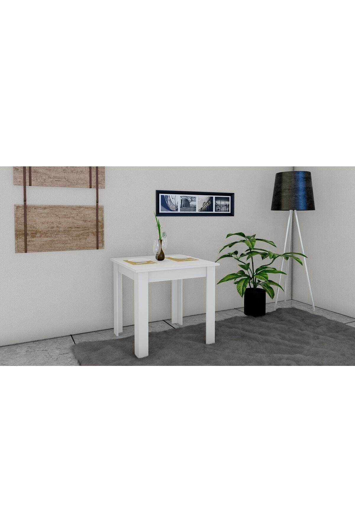 ipek mobilya Faul Çalışma Masası 80cm X 80cm (beyaz)