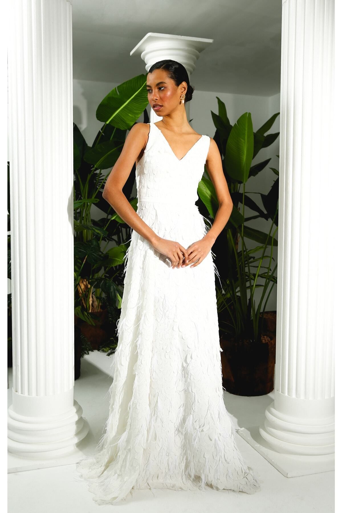 Rheme And Fons Özel Tasarım Couture El Işçiliği Laser Cut Wedding Dress
