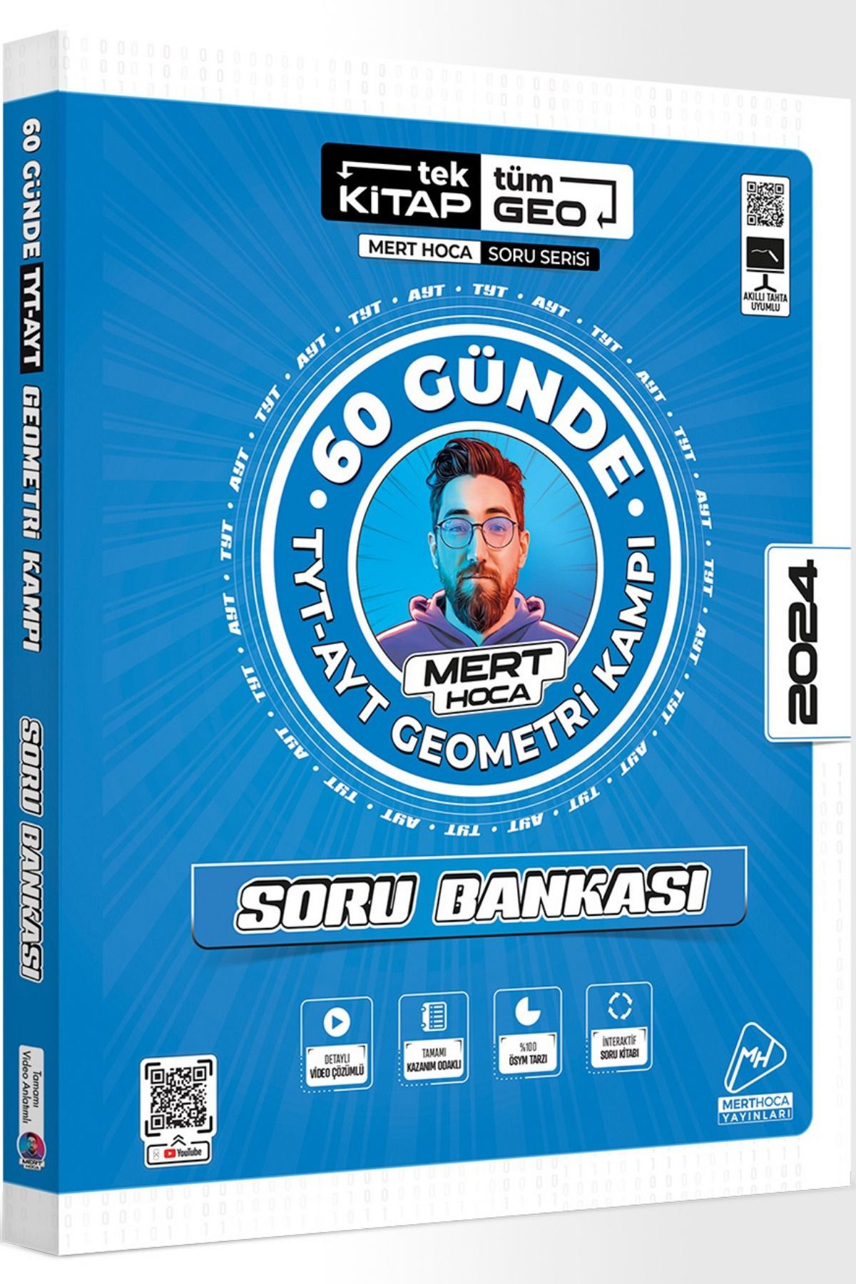 Mert Hoca Yayınları 2024 60 Günde Geometri TYT-AYT Geometri Kampı Soru Bankası