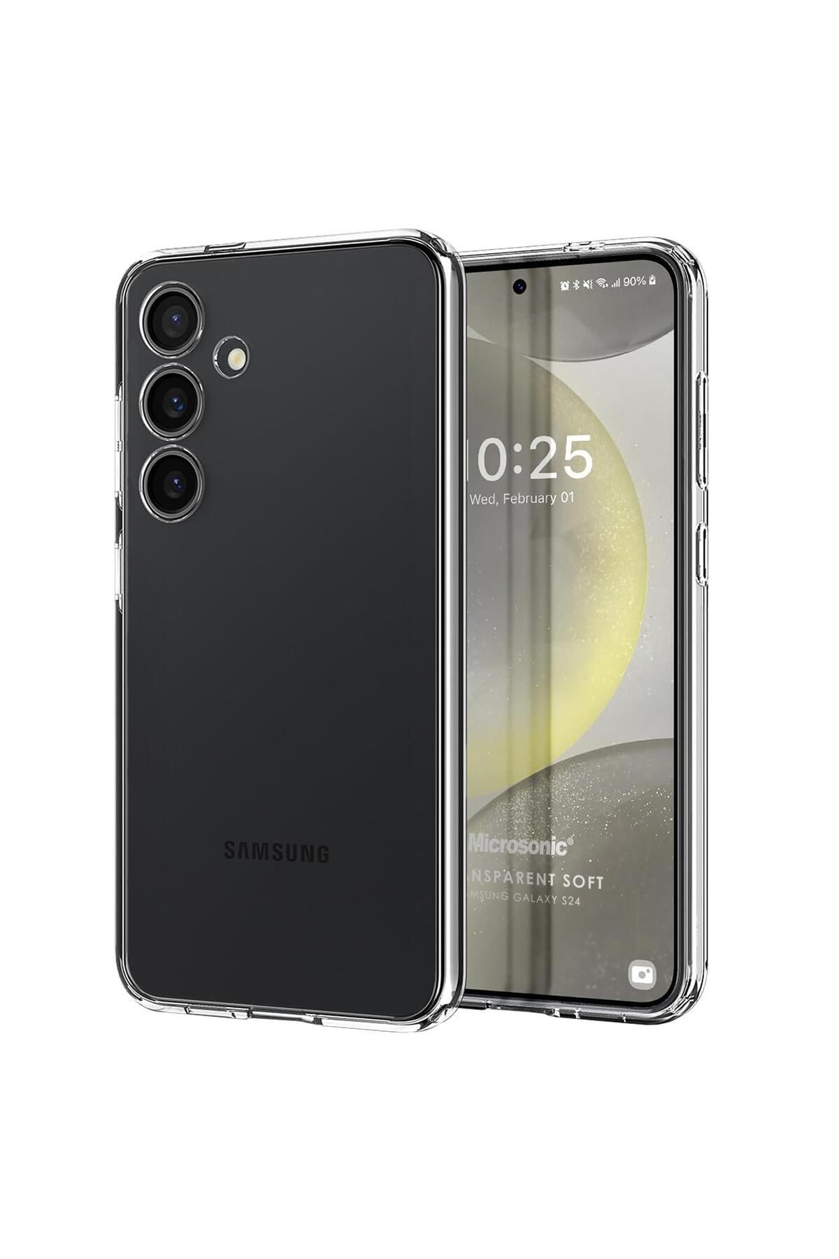 Microsonic Samsung Galaxy S24 Kılıf Transparent Soft Şeffaf