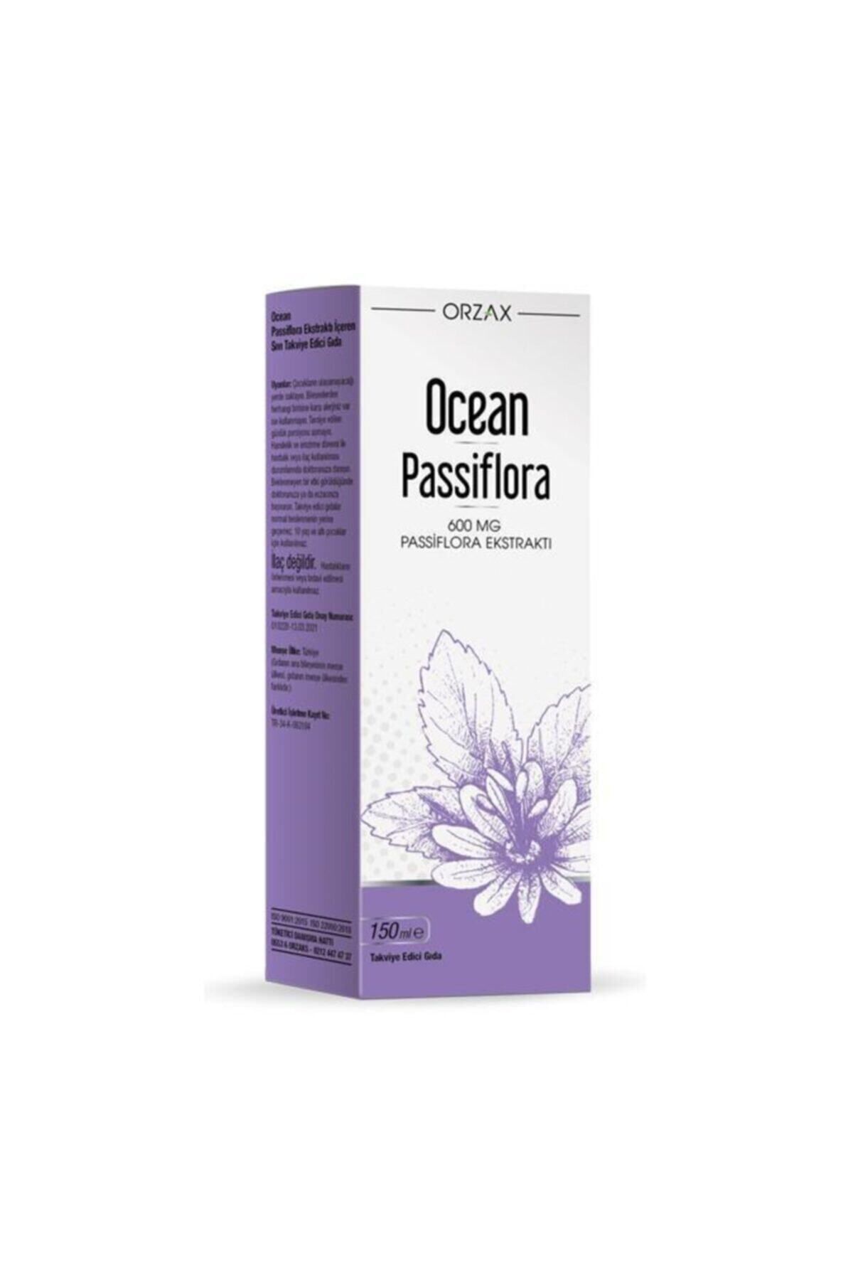 Orzax Ocean Passiflora Şurup 150 Ml