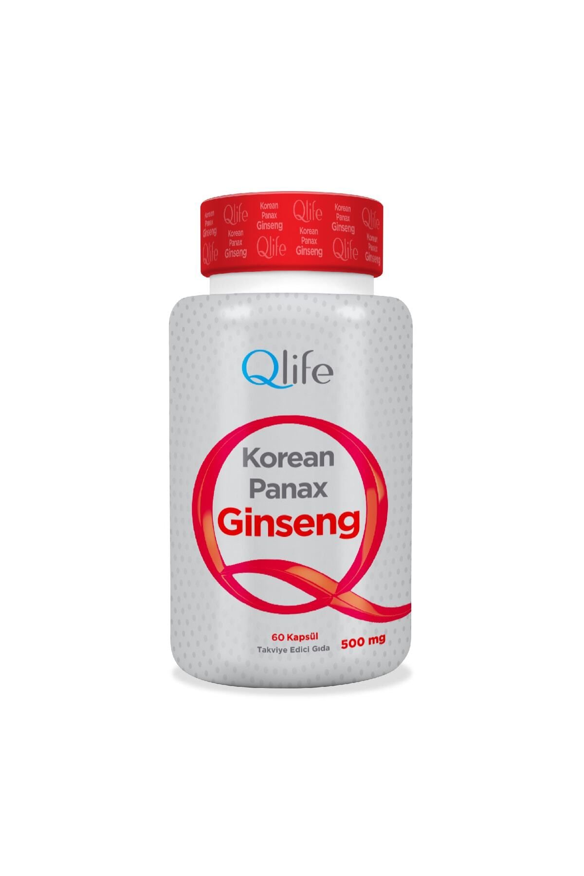Q LİFE Qlife Korean Panax Ginseng 500 Mg 60 Kapsül