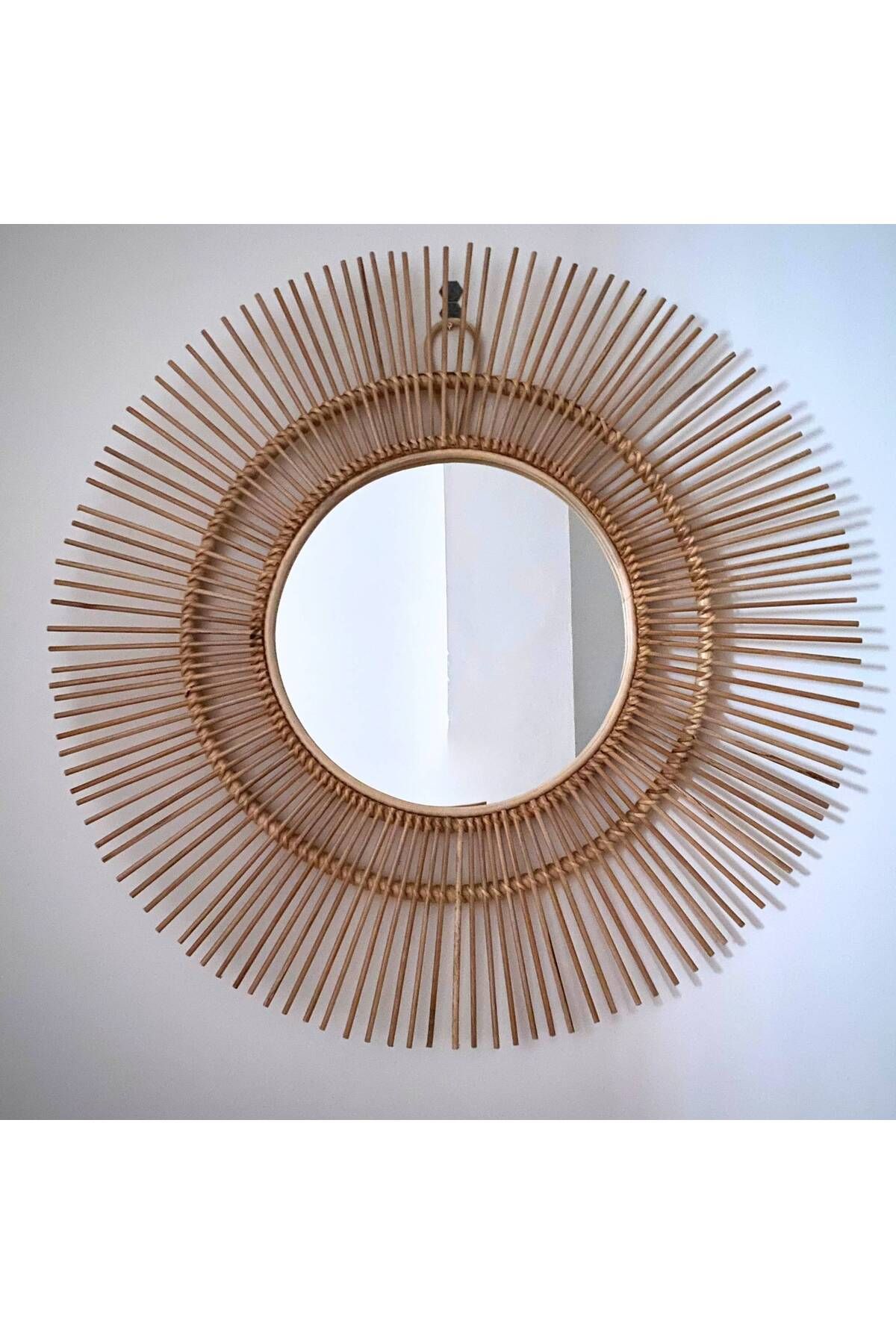PESHCE El Yapımı Güneş Bambu Ayna 120 cm