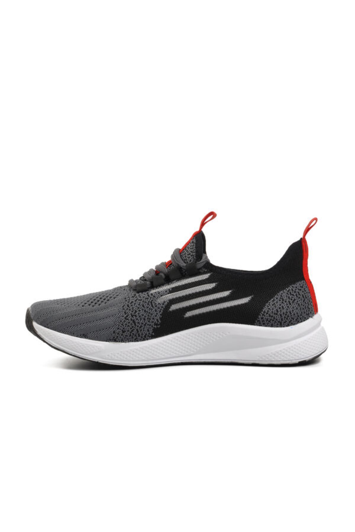 WALKWAY Füme Siyah Kırmızı Hava Alan Hafif Spor Ayakkabı