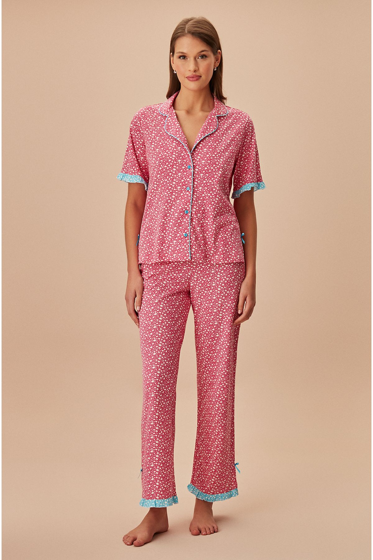 Suwen Colourful Maskülen Pijama Takımı