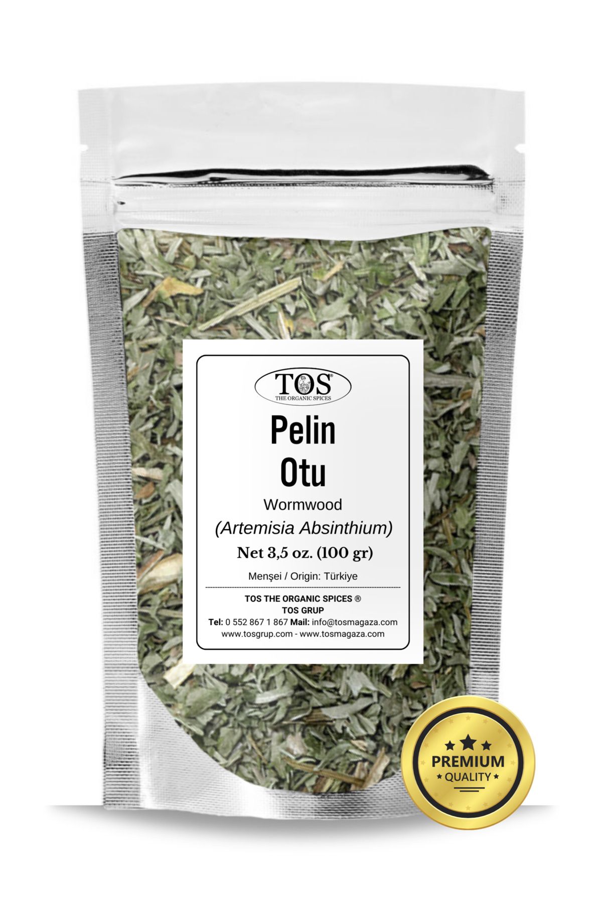 TOS The Organic Spices Pelin Otu 100 gr (1. KALİTE) Artemisia Absinthium