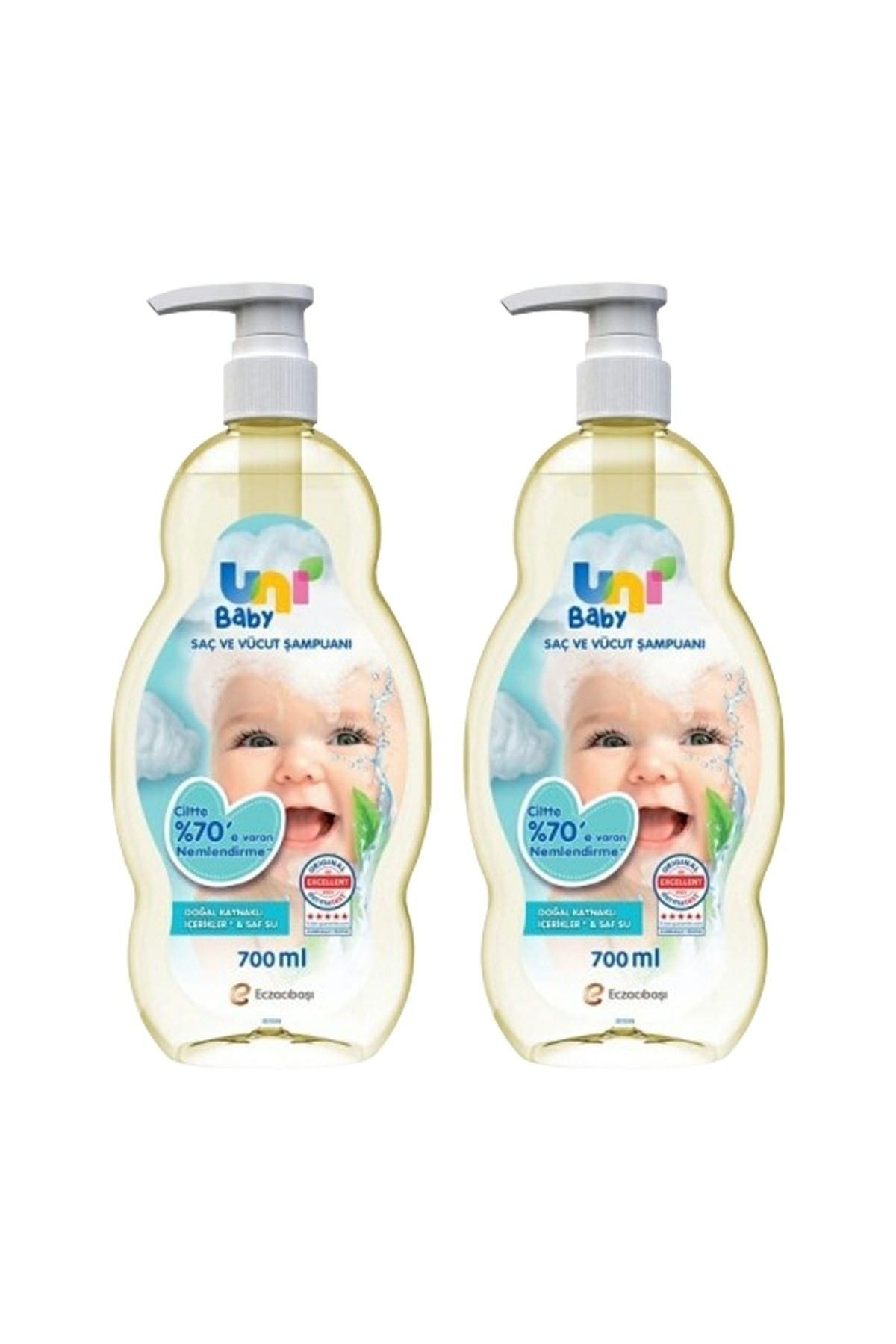 Uni Baby Saç Ve Vücut Şampuanı 700 ml X 2 Adet