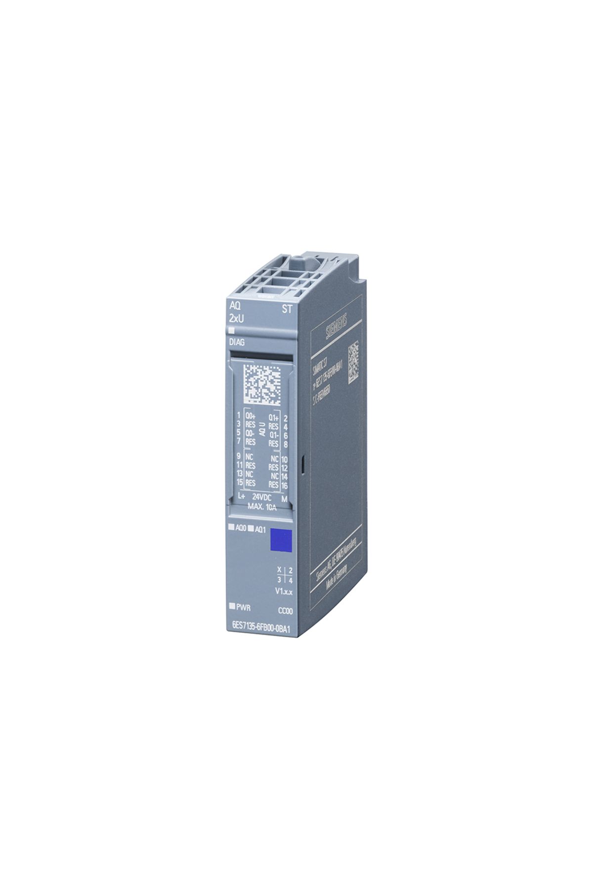 Siemens 6ES7135-6FB00-0BA1 ET200SP AQ 2xU Analog output module