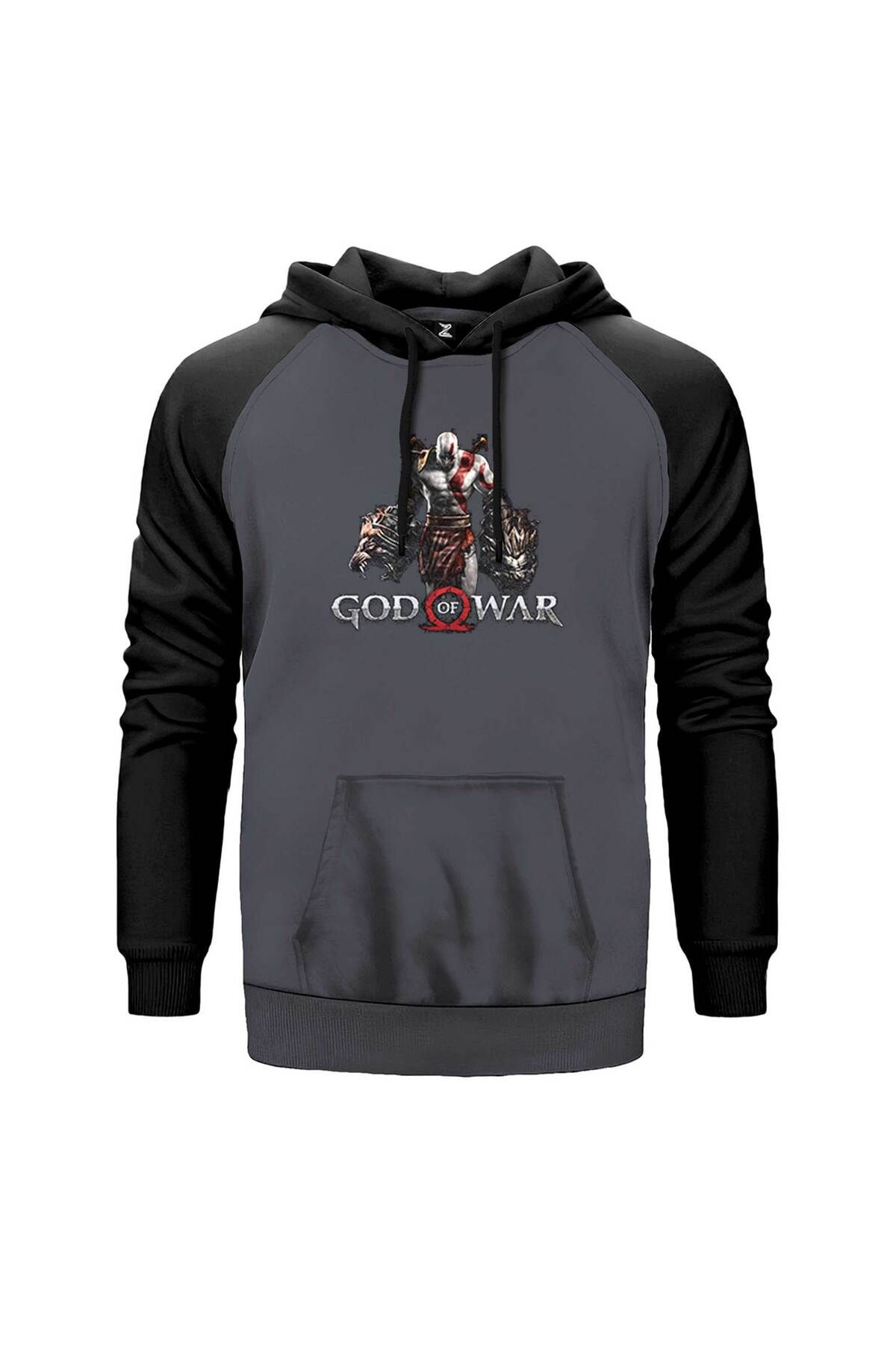 Z zepplin God Of War Kratos Lion Gri Renk Reglan Kol Sweatshirt