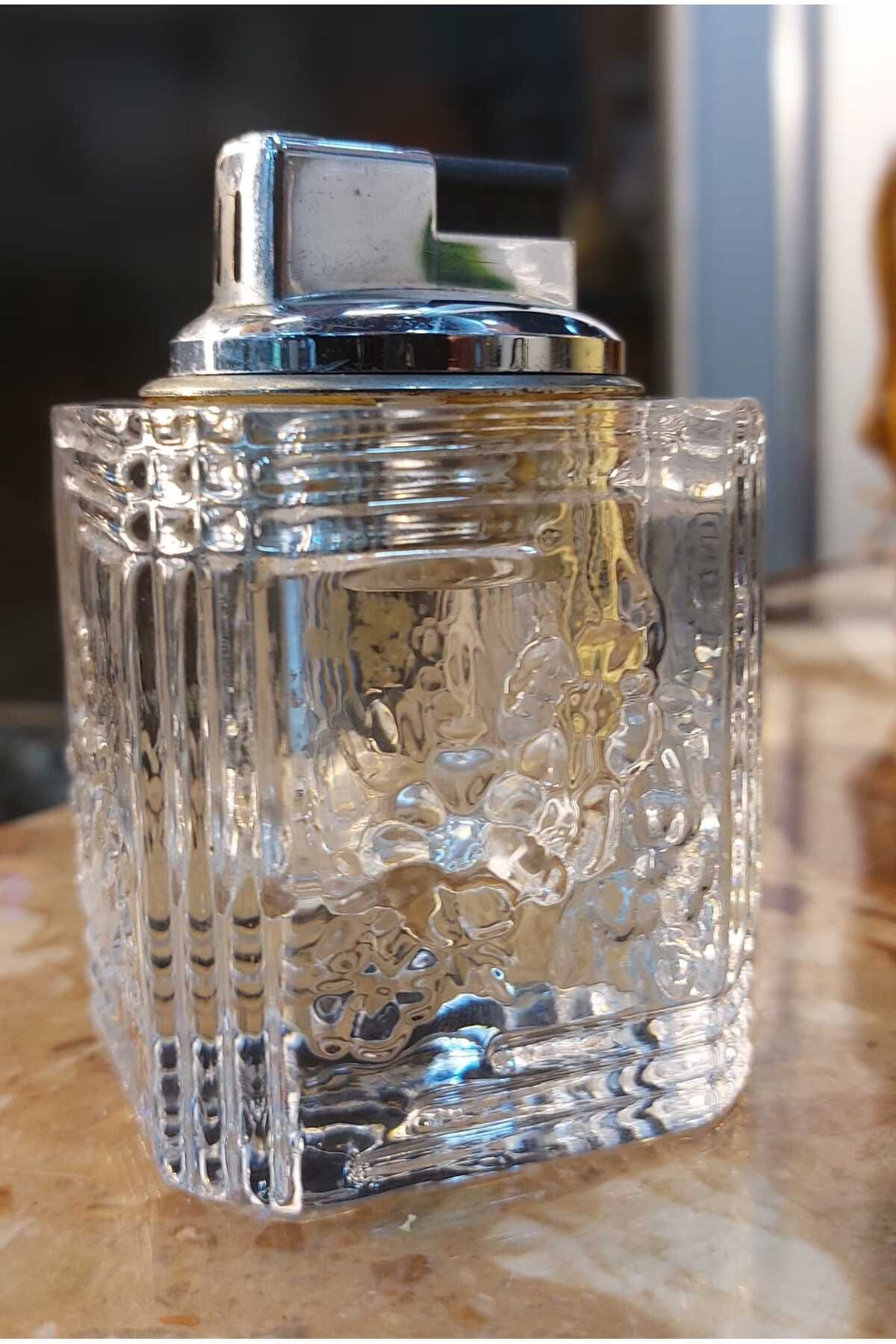 Dedemin Antikaları Antika Kristal Masa Çakmağı