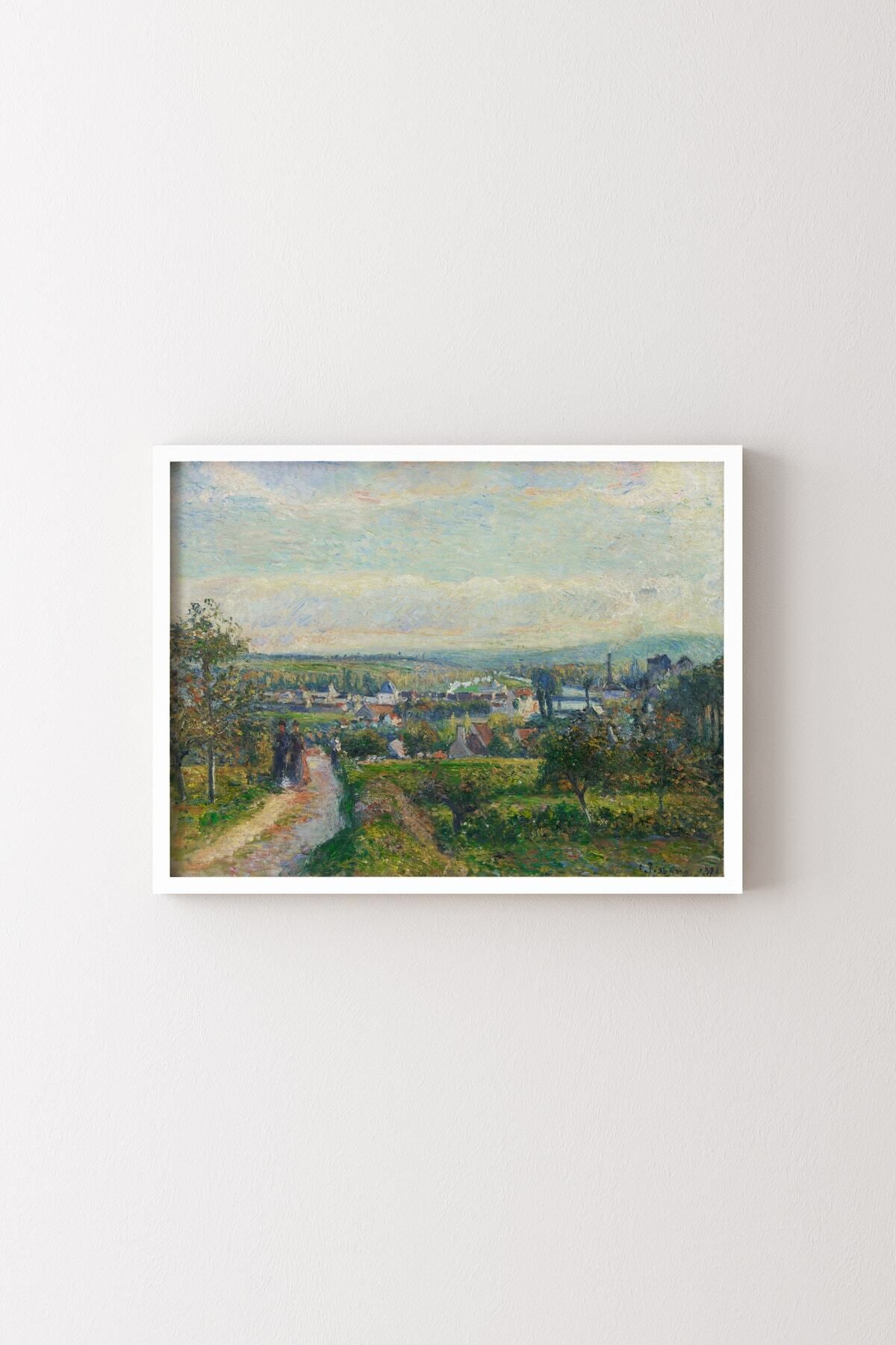 epiqart Saint-Ouen-l'Aumône - Camille Pissarro - Beyaz Çerçeve