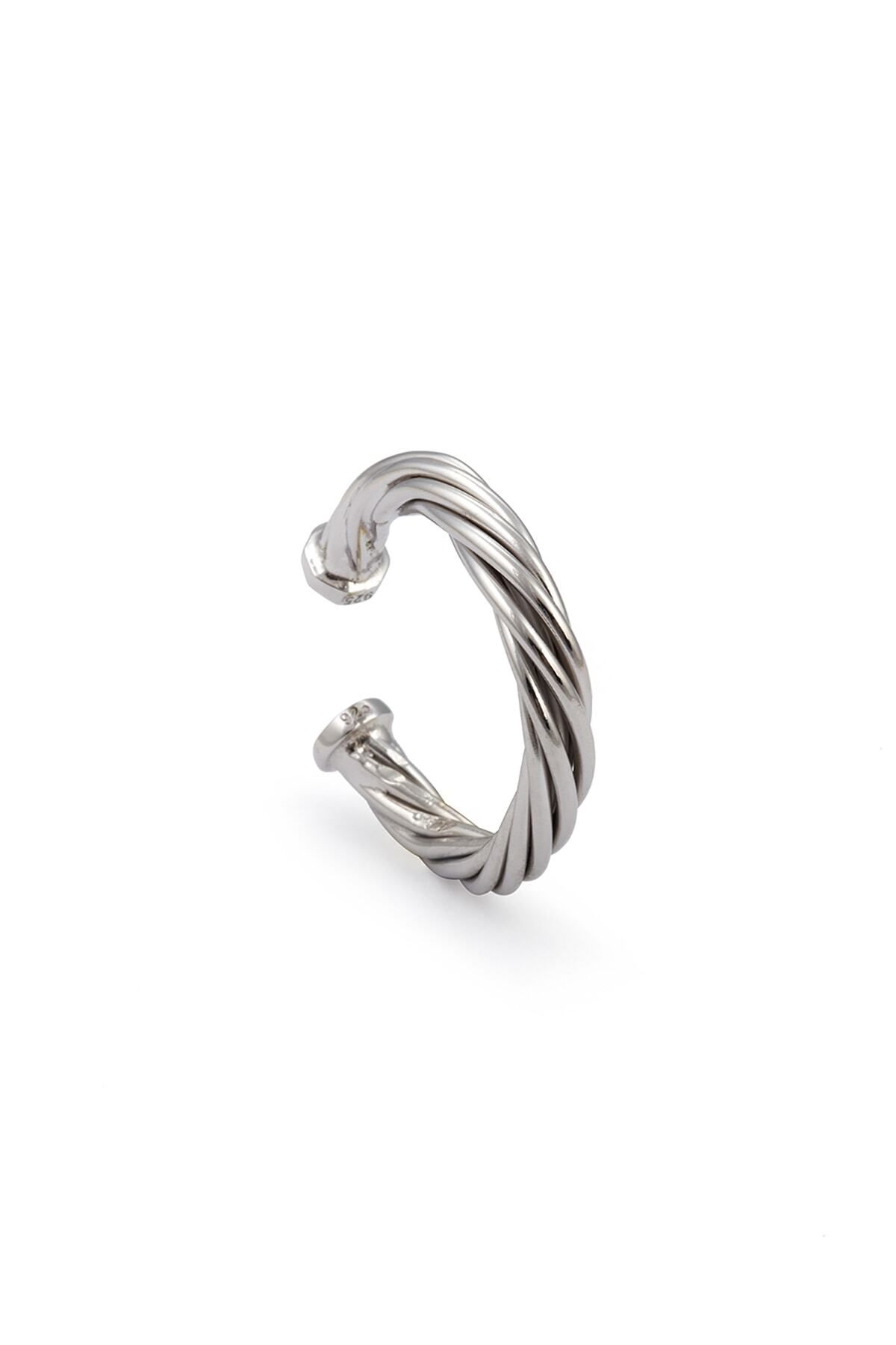 Atolyewolf Helical Ring In Silver