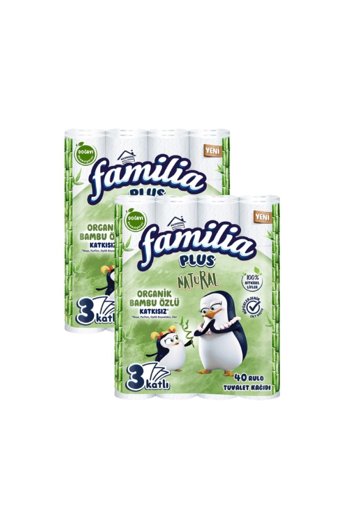 Familia Plus Natural Tuvalet Kağıdı 40'lı 2 Paket