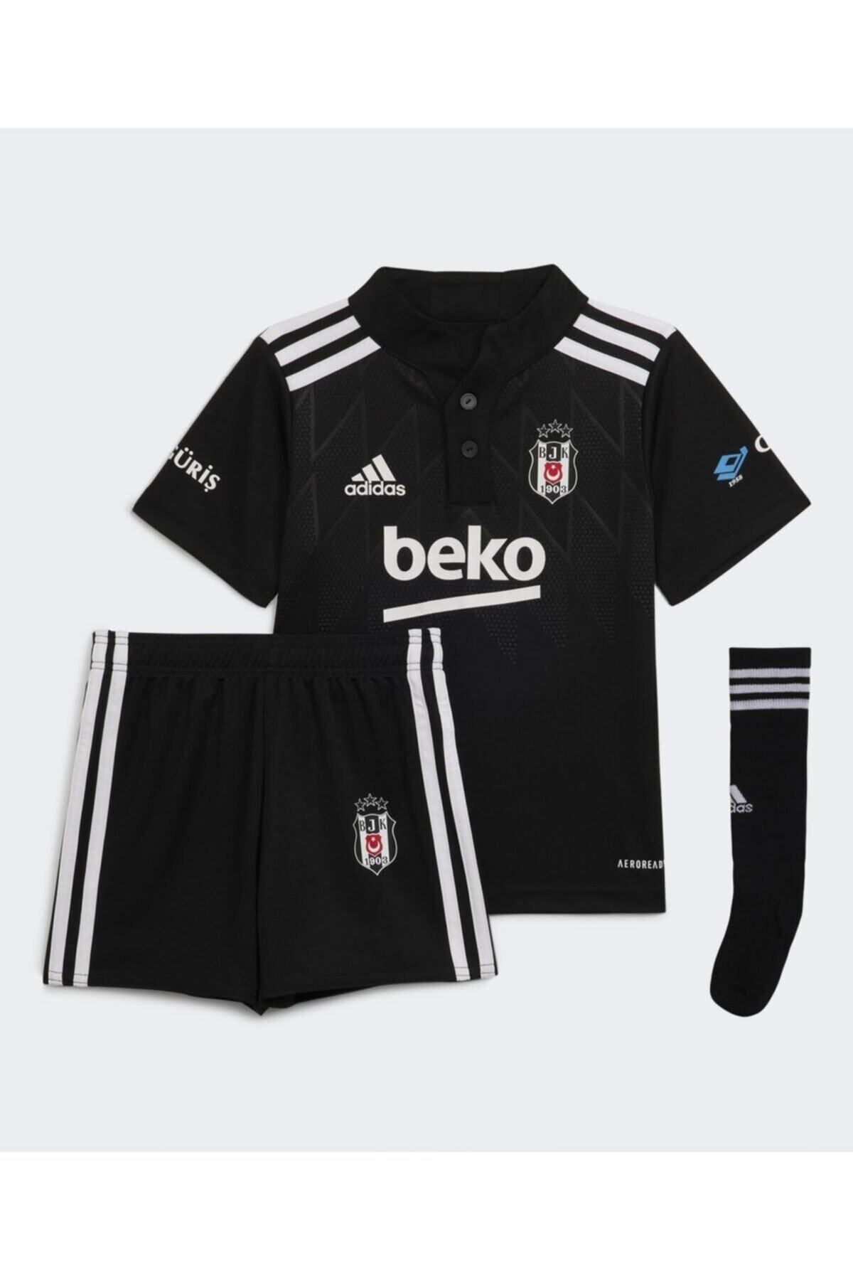adidas Gt9591 Beşiktaş 2021-22 Home Mini Bebek Futbol Forma Seti