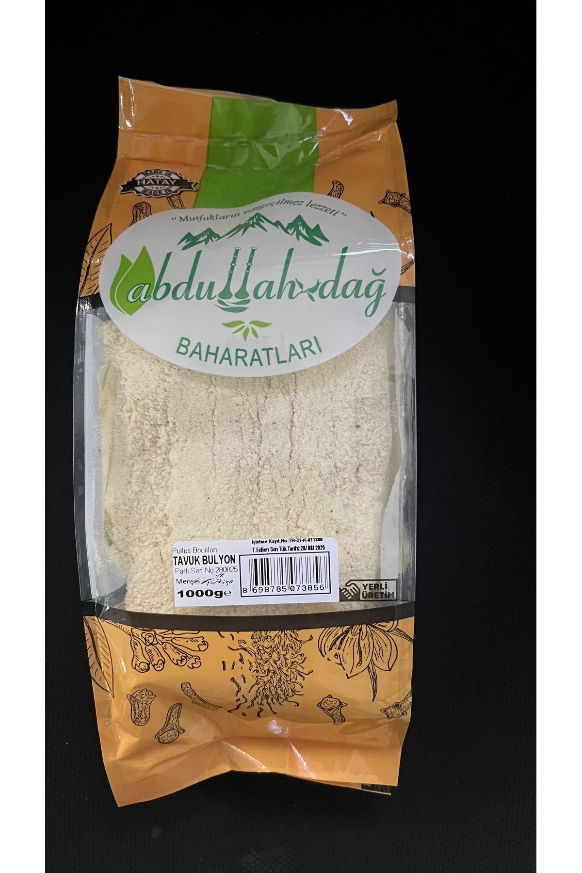 Hacıoğlu baharat Hatay Yöresel Tavuk Suyu Toz Tavuk Bulyon 1 kg / 1000 gr