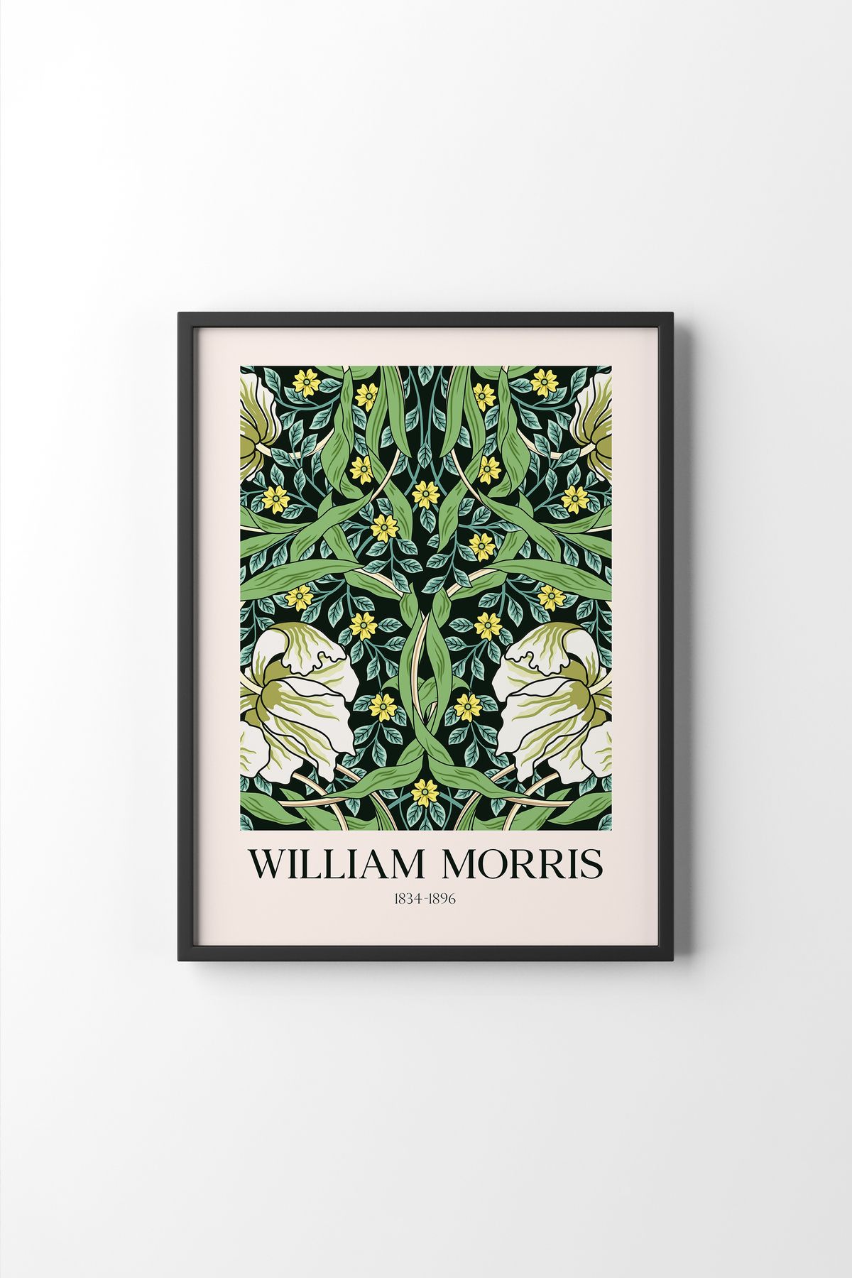 epiqart William Morris - Siyah Çerçeve