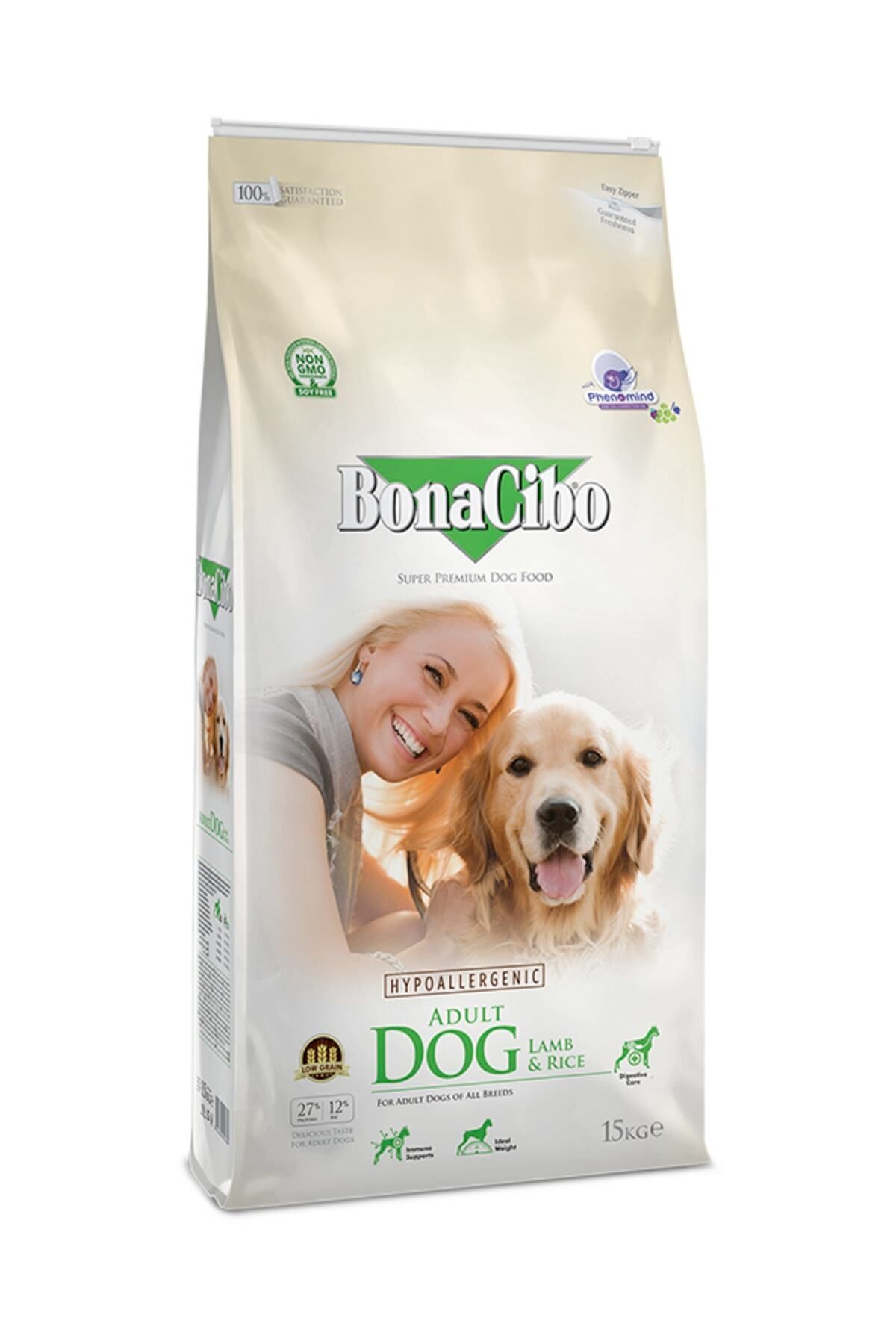 BonaCibo Adult Dog Lamb & Rice 15 Kg Etli Ve Pirinçli Yetişkin Köpek Maması