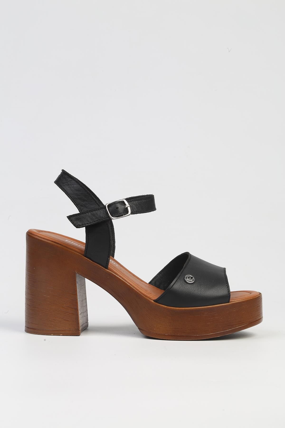 Pierre Cardin ® | PC-7229 - 3807 Siyah-Kadın Topuklu Ayakkabı