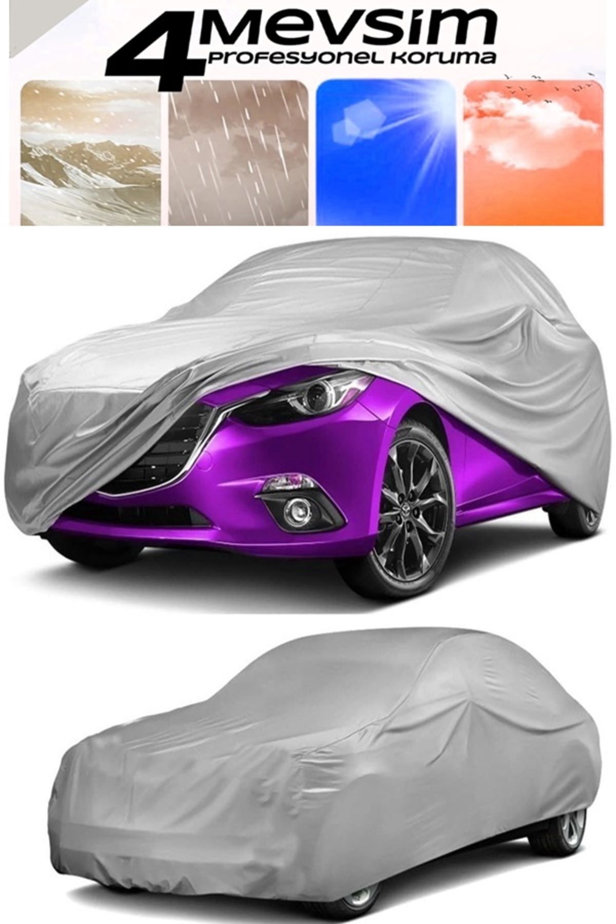 Xolo Seat Ibiza Su Geçirmez Özellikli Hatchback Araçlarla Uyumlu Oto Branda Araç Örtü Branda