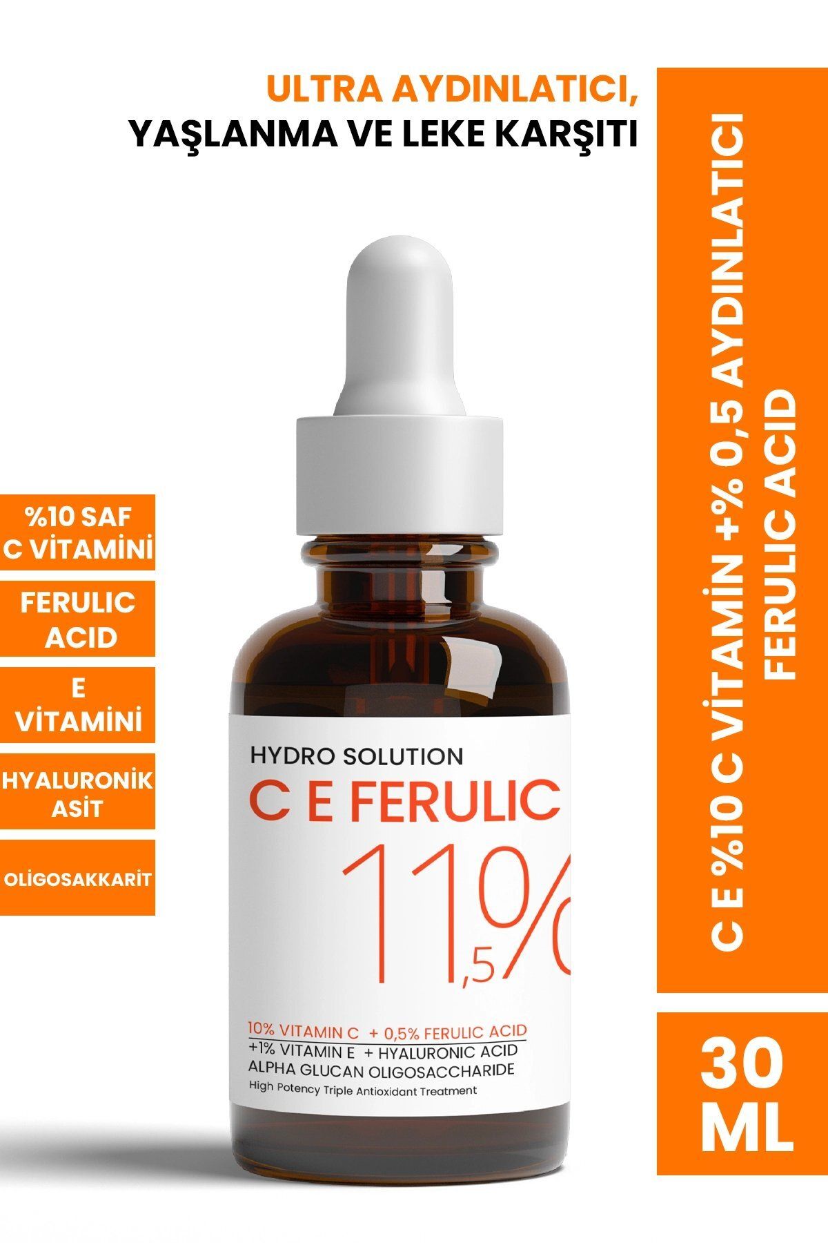 PROCSIN Hydro Solution C E %10 C Vitamin % 0,5 Aydınlatıcı Ferulic Acid 30 ml