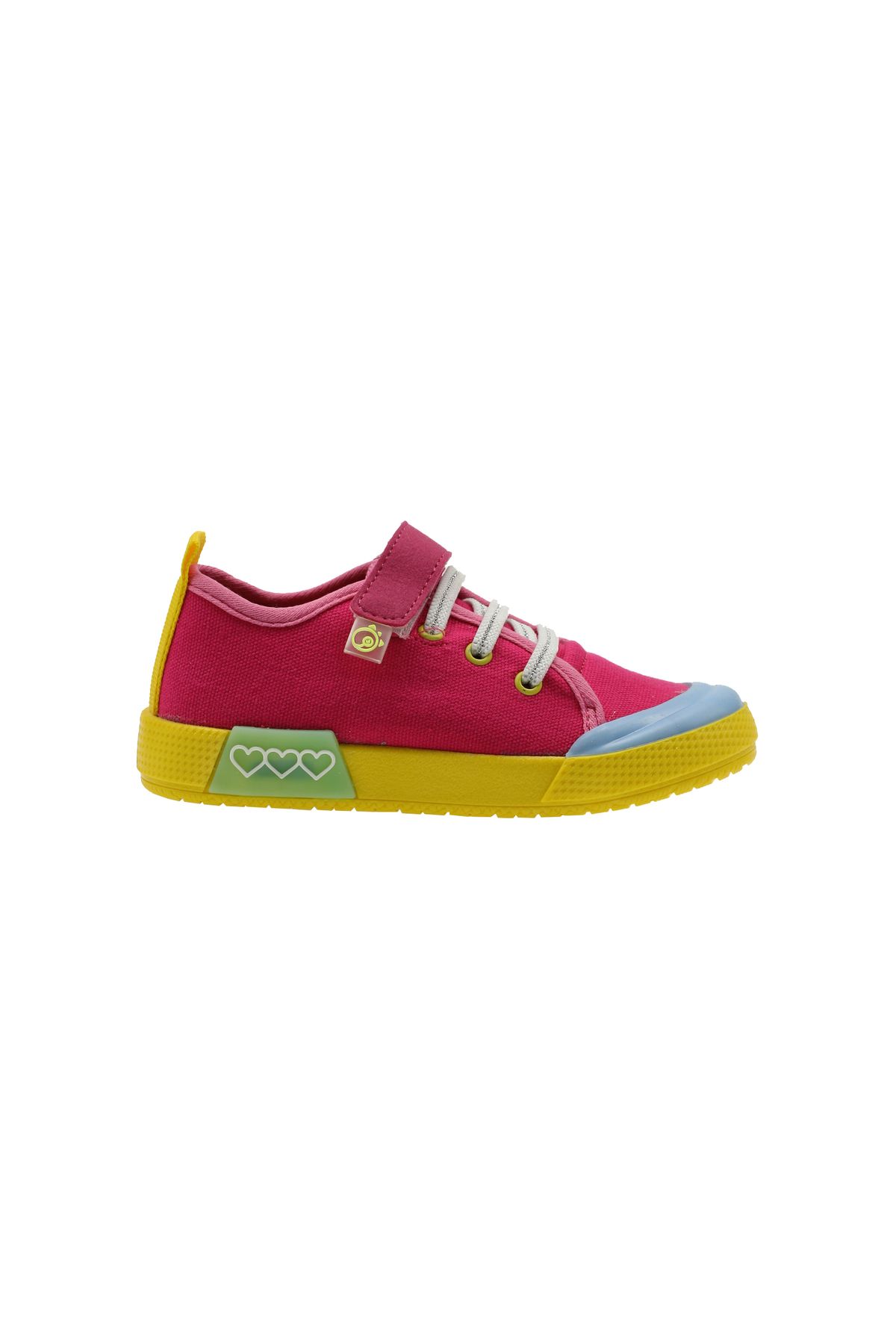 Panço Kız Çocuk Renk Bloklu Cırt Cırtlı Bağcıklı Sneakers