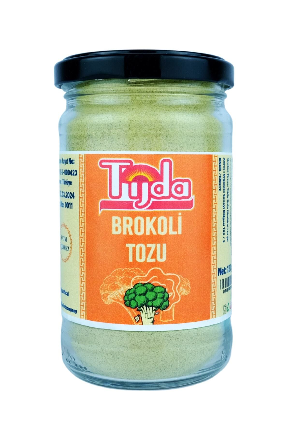 TİJDA Brokoli Toz Doğal Kurutulmuş 170 Gr.(GLÜTENSİZ,VEGAN)