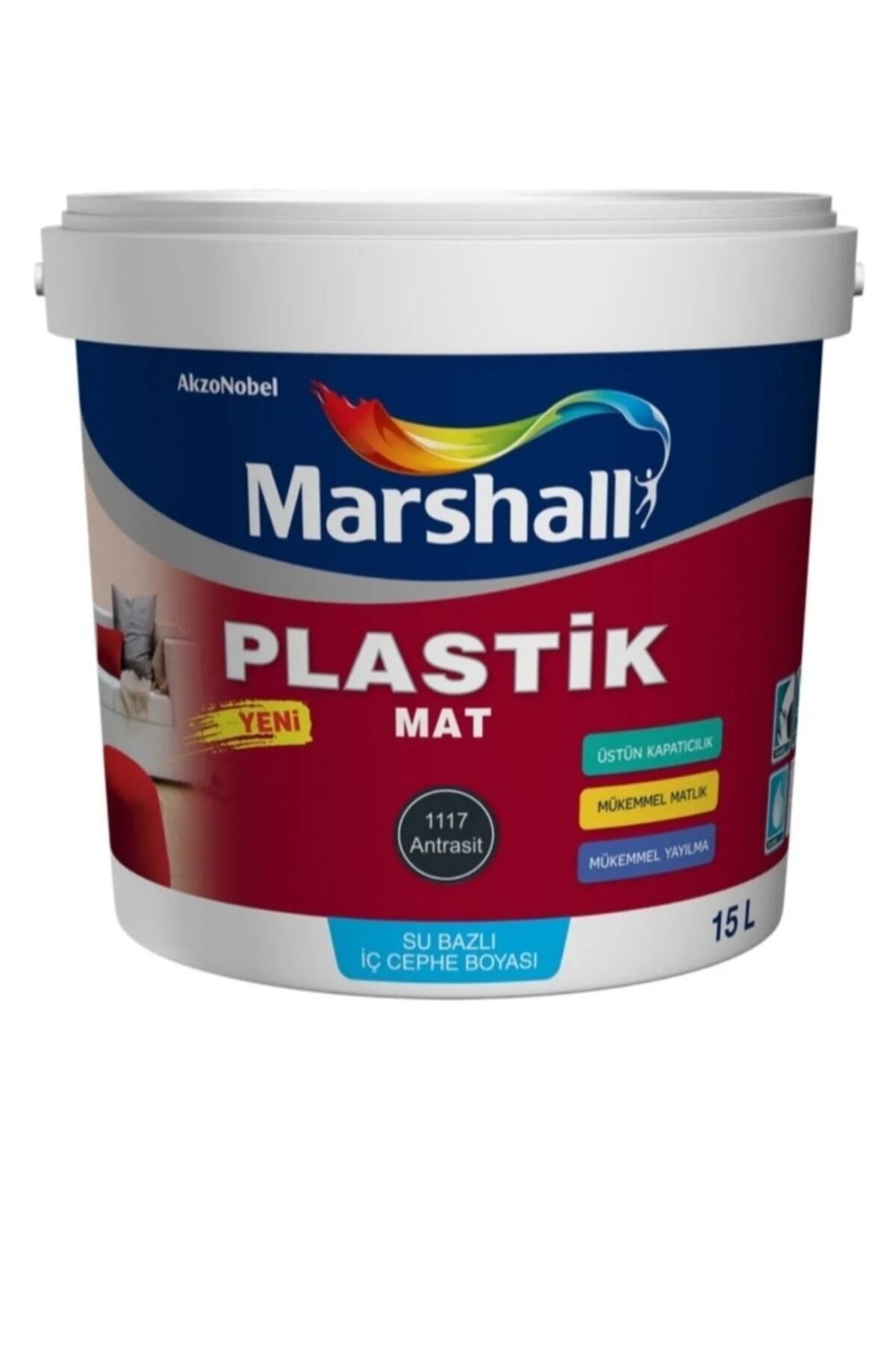 Marshall Plastik Su Bazlı Iç Duvar Duvar Boyası Silinebilir Antrasit Gri 15lt (ral 7016)