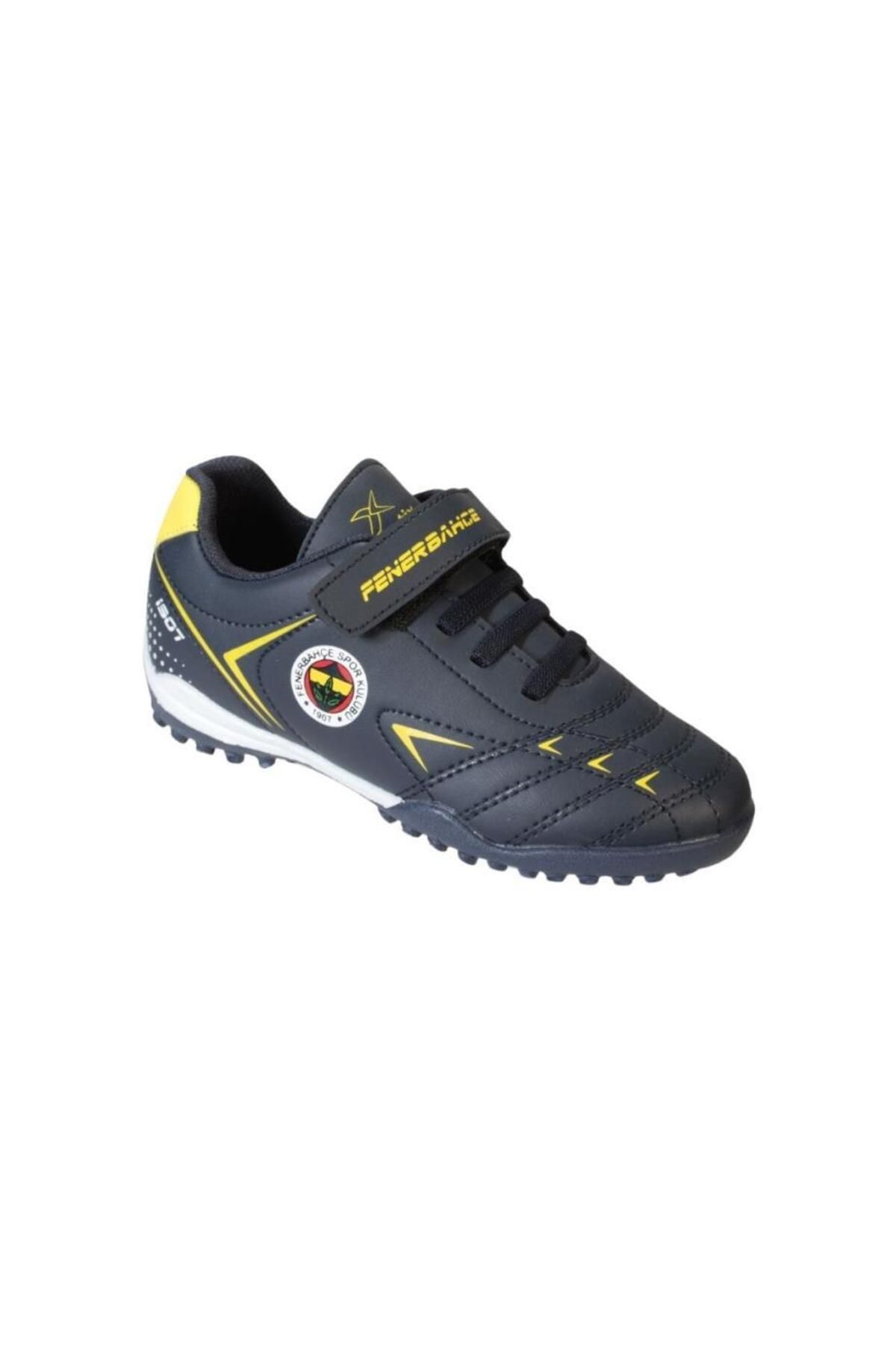 Kinetix Erkek Çocuk Fenerbahçe Lisanslı Lacivert Cilt Çırtlı Halı Saha Ayakkabısı