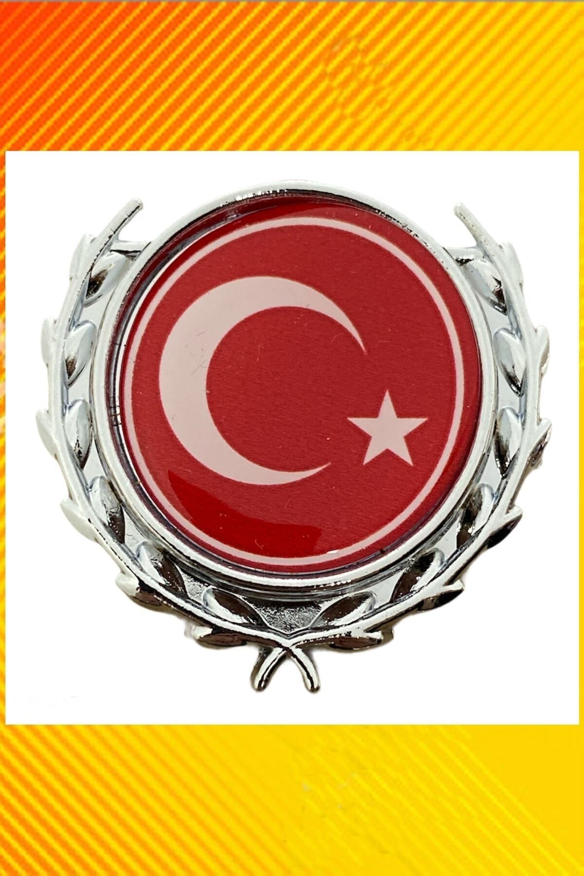 Sedef Türk Bayrağı Döküm Arma