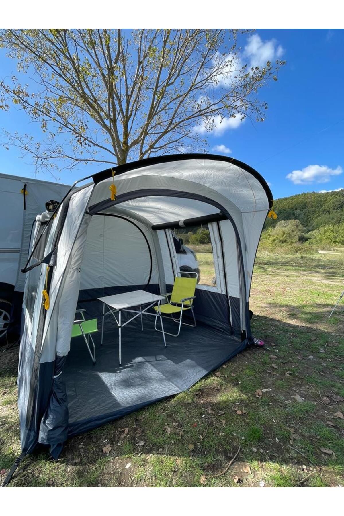 ProKamp Karavan Önü Şişme Çadır Air Tent Havalı Karavan Tentesi Portatif 220x240cm