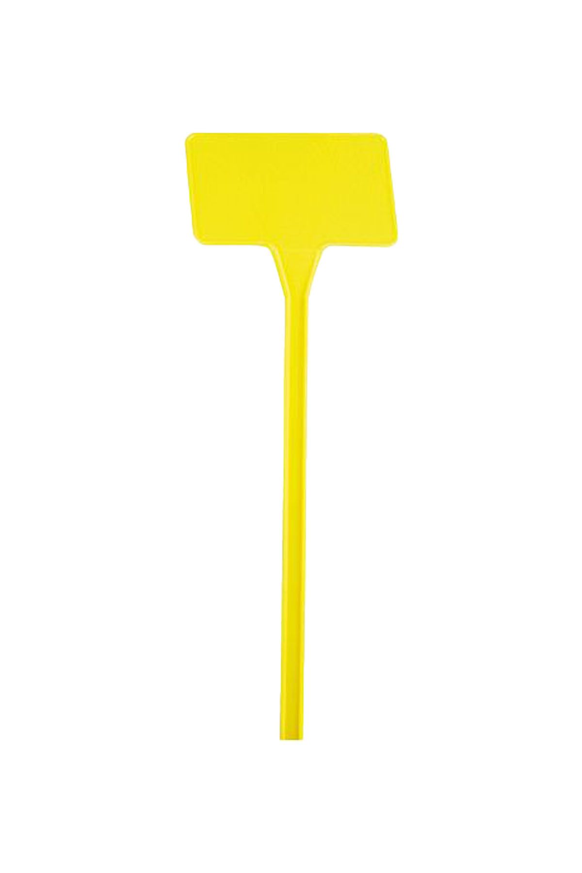 ToXA Saksı Fiyat Etiketi 10 Adet Orta Boy Sarı Plastik Çiçek Bitki Fidan Levhası Saplamalı Kazıklı Etiket