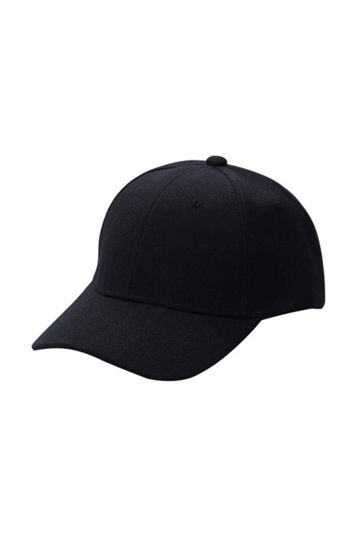 Belifanti Collection Siyah Spor Şapka Unisex Arkası Cırtlı Ayarlanabilir