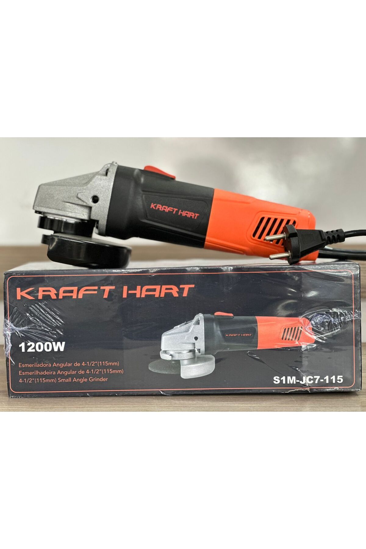 KRAFT HART Profesyonel 1200w 115mm Avuç Içi Taşlama Spiral Makinesi