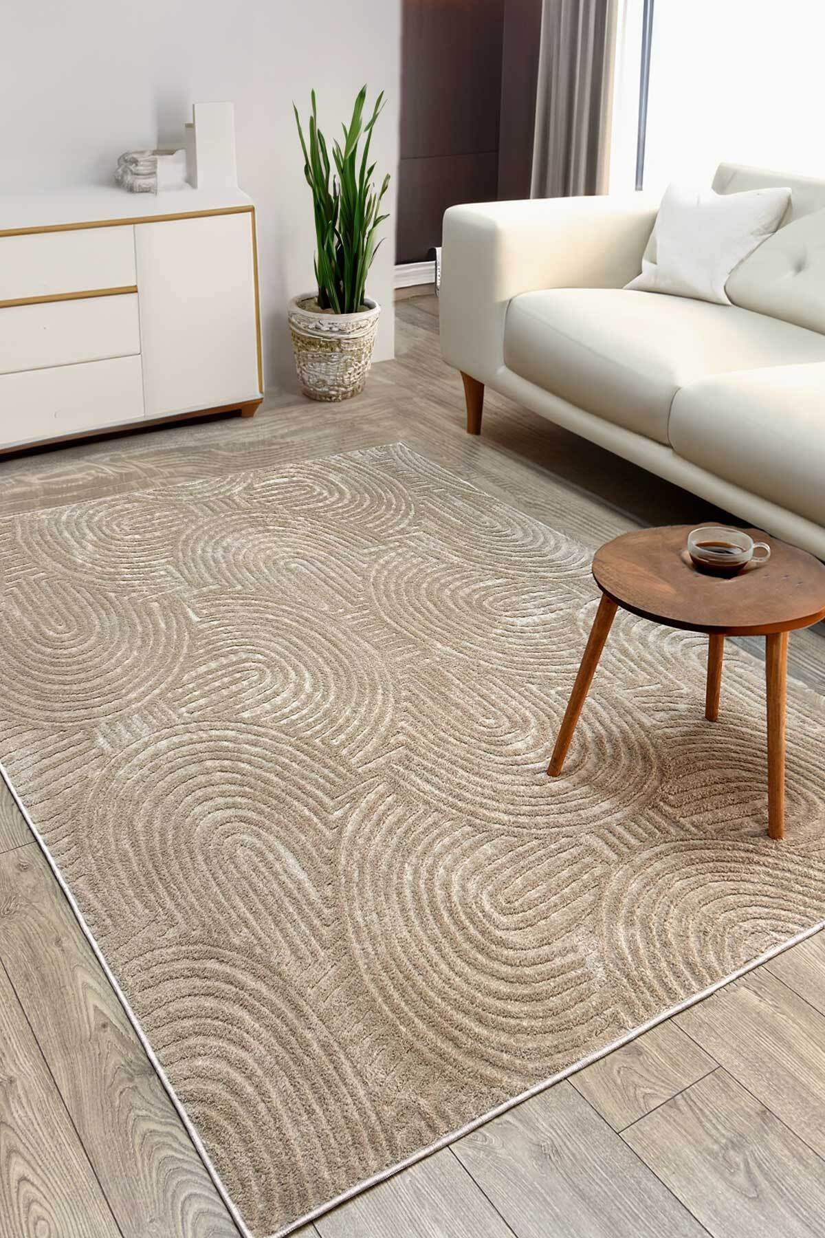 Decomia Home Carmen I?skandinav Premium Peluş Bukleli Vizon Dokuma Salon Halısı Mutfak Halısı Çocuk Halısı Yolluk