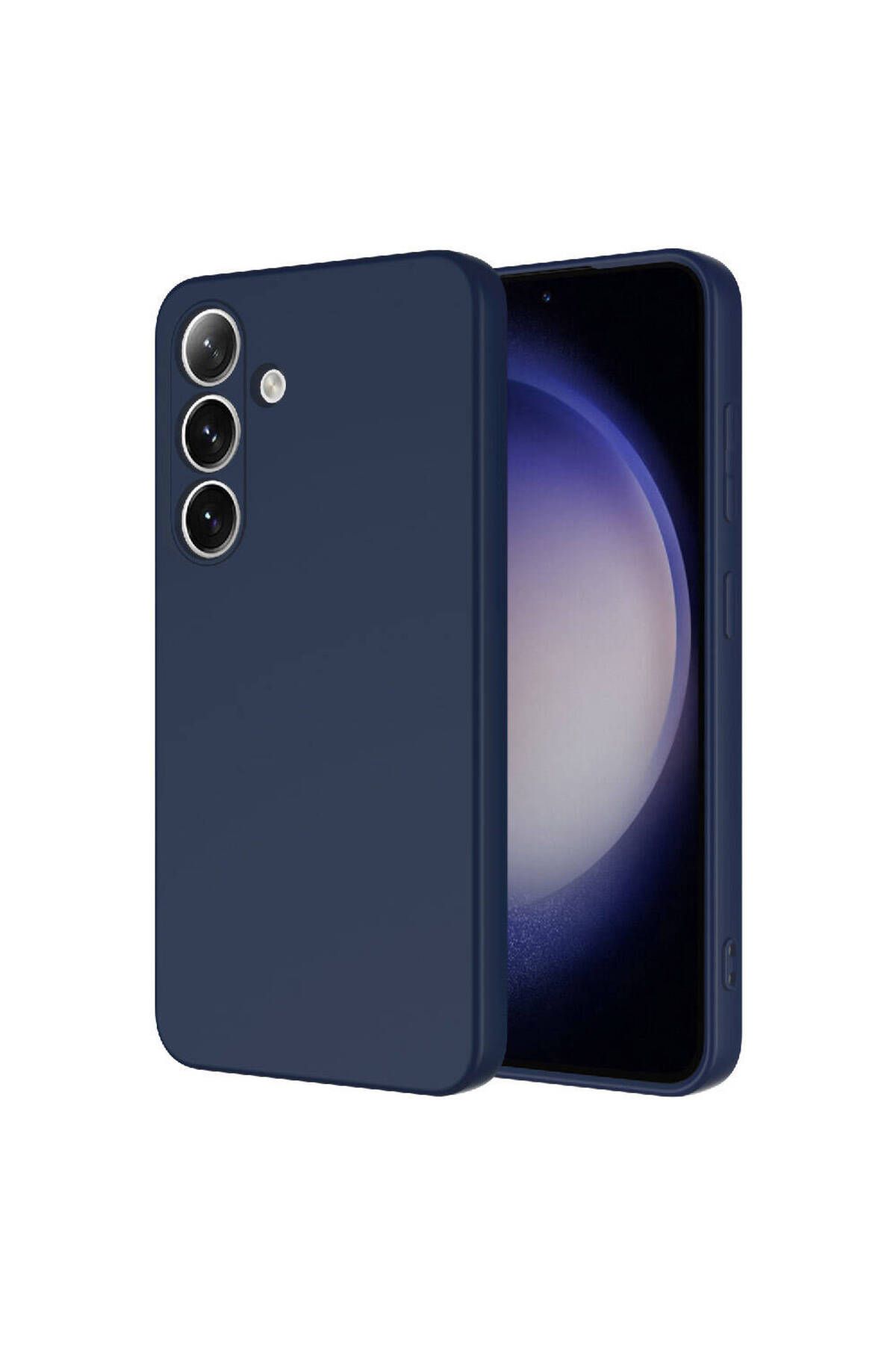 Nezih Case Samsung Galaxy S24 Plus Kılıf Kamera Korumalı Lansman Kadife İç Yüzeyli (Şık Tasarım) Silikon Kapak