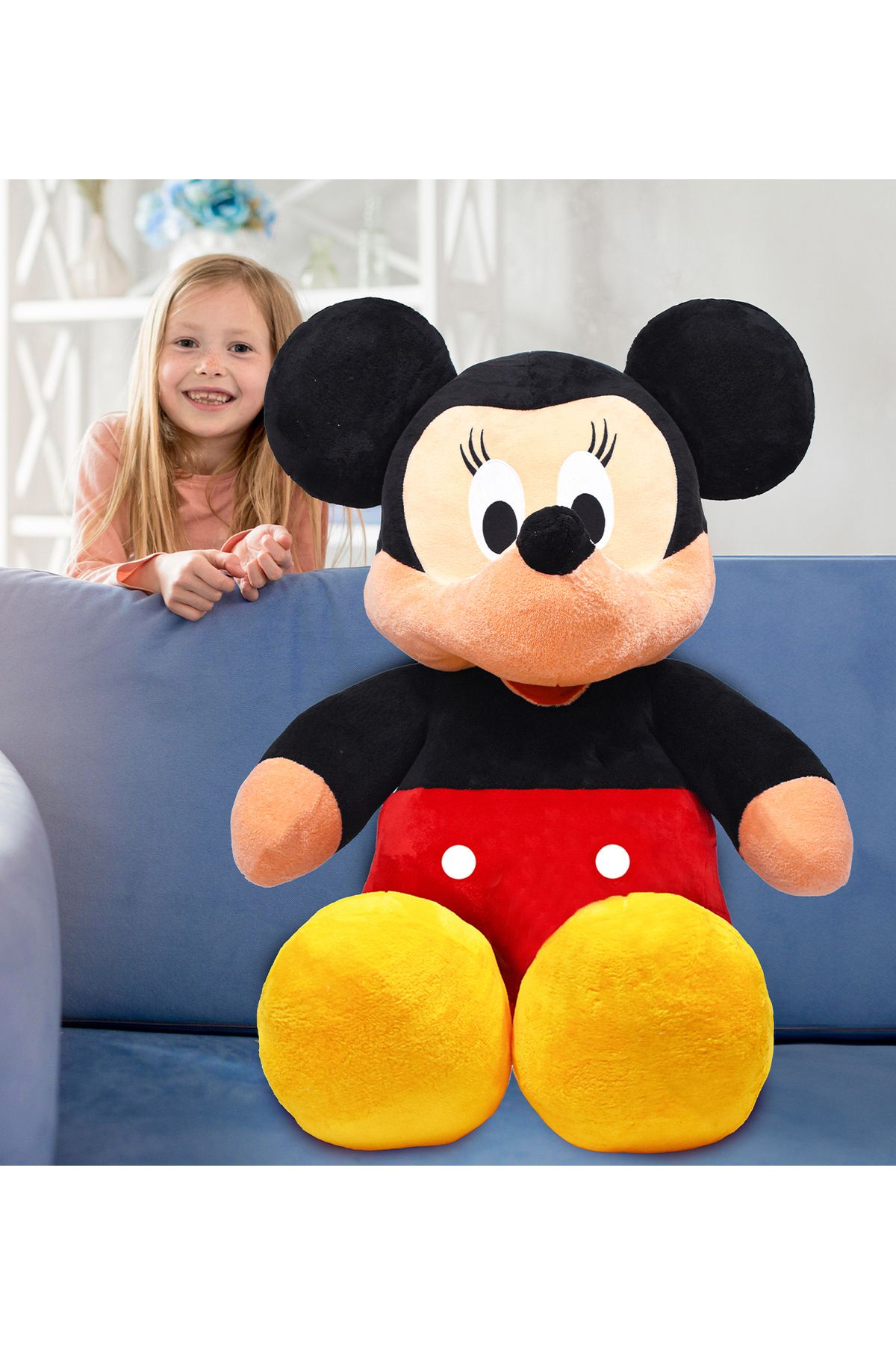Özgüner Oyuncak Mickey Mouse XXL 120 cm Oyun Arkadaşı