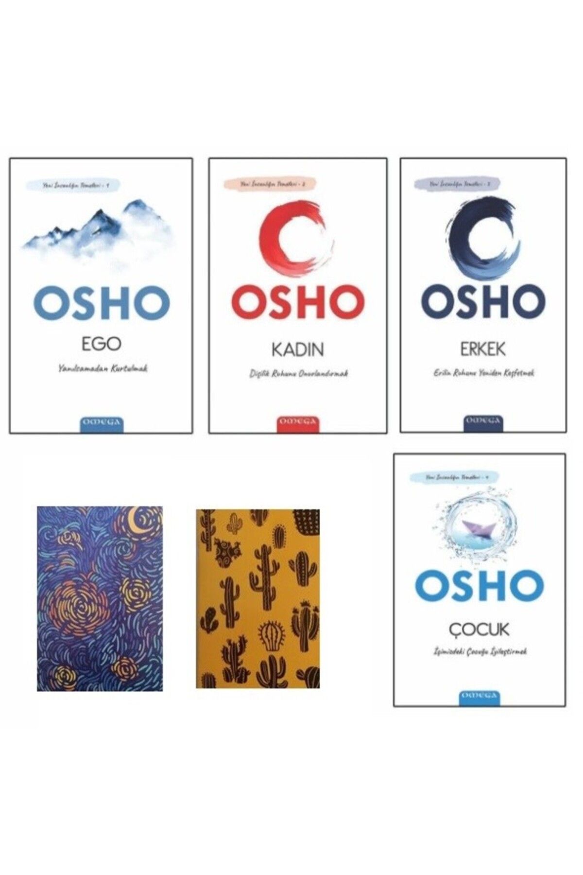 Omega Yayınları Osho - Yeni Insanlığın Temelleri - Ego - Kadın - Erkek - Çocuk - 4 Kitap- Defter HEDİYE