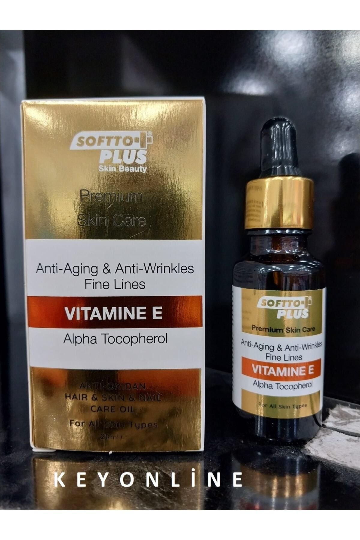 Softto Plus Premium Skın Care Anti-aging & Anti-wrinkles Fine Lines Vitamine Alpha Tocopherol Bakım Yagı 200 Ml
