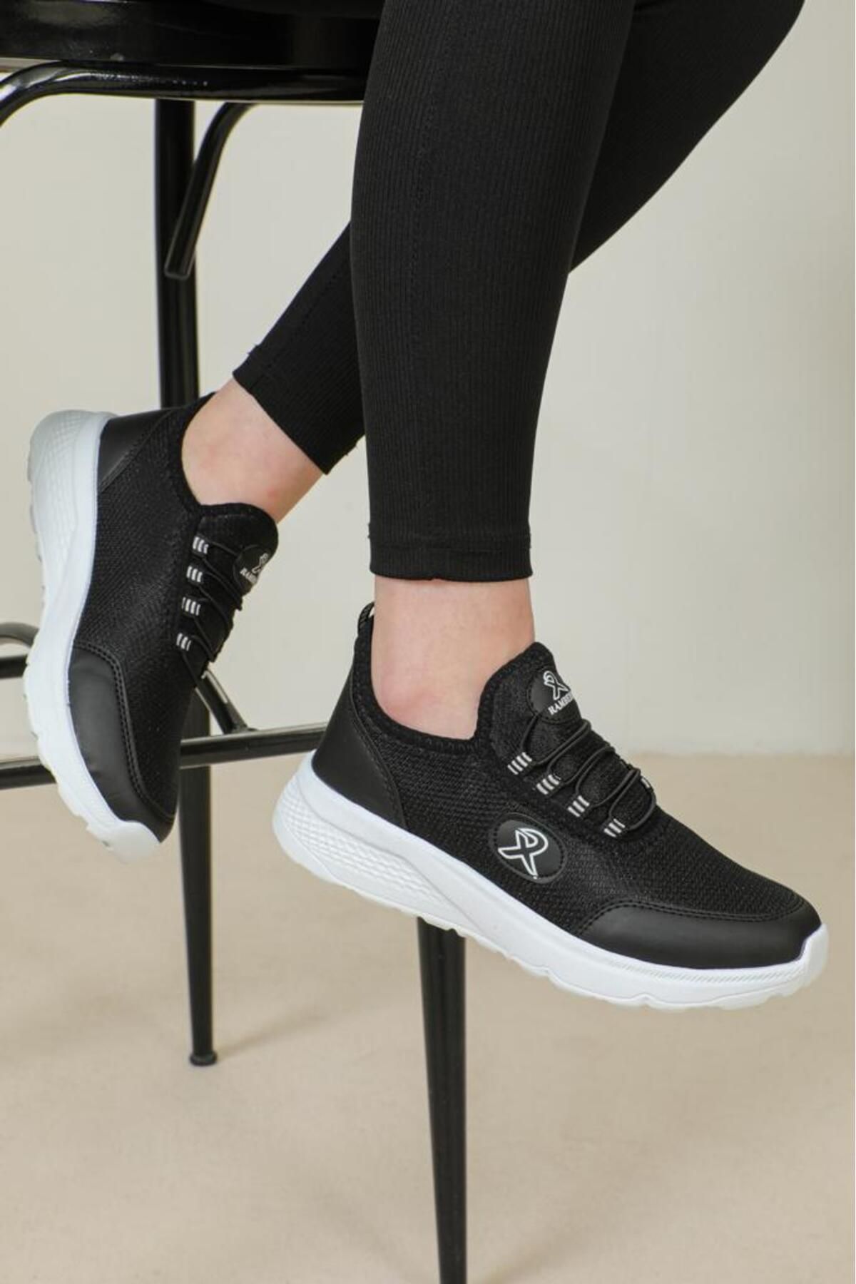 RAMBERİO Siyah - Unisex Yazlık Sneaker Ayakkabı